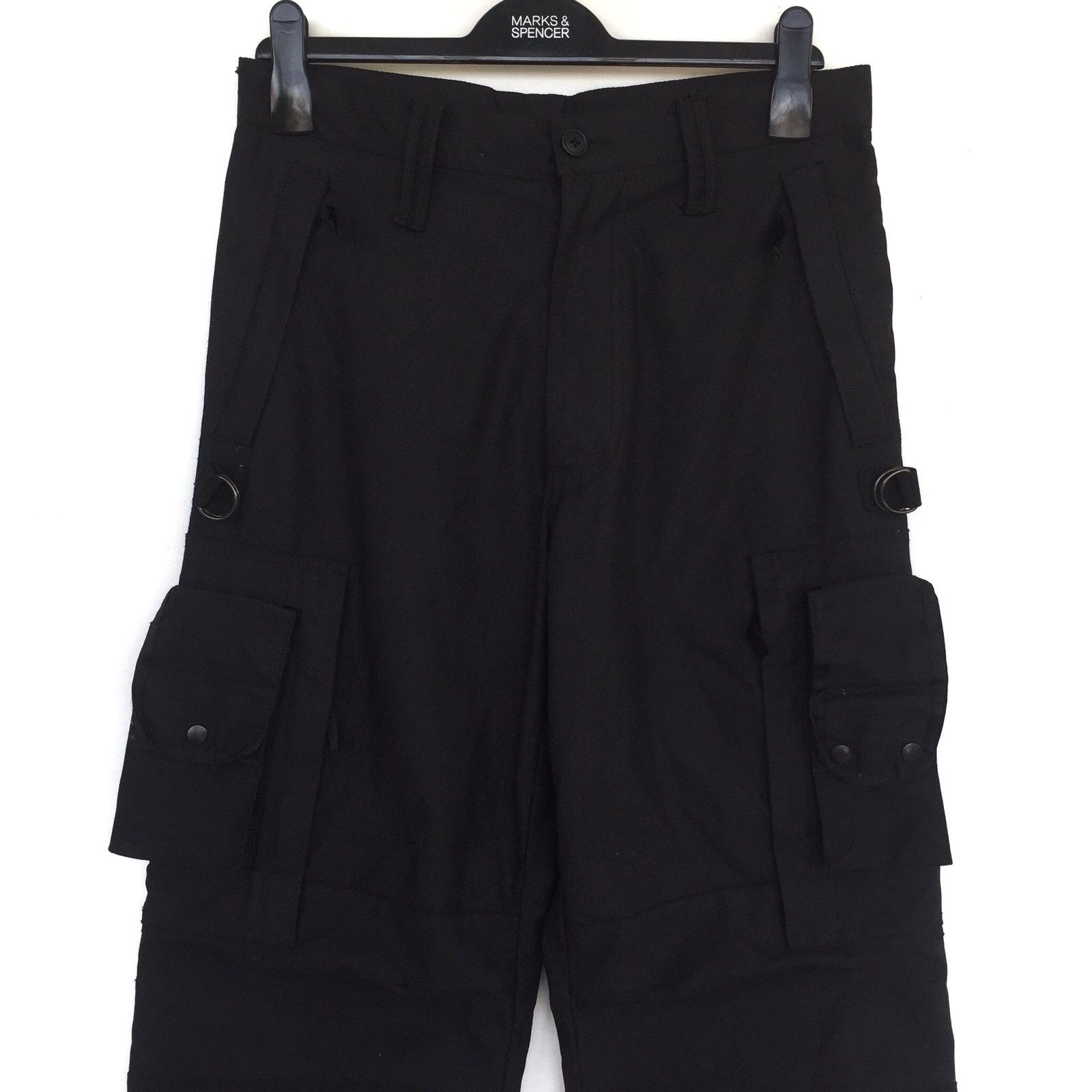 BERNINGS SHO SICK🔥PDW 🇯🇵 Black Parachute Tactical Combat Pants Size US 32 / EU 48 - 3 Thumbnail