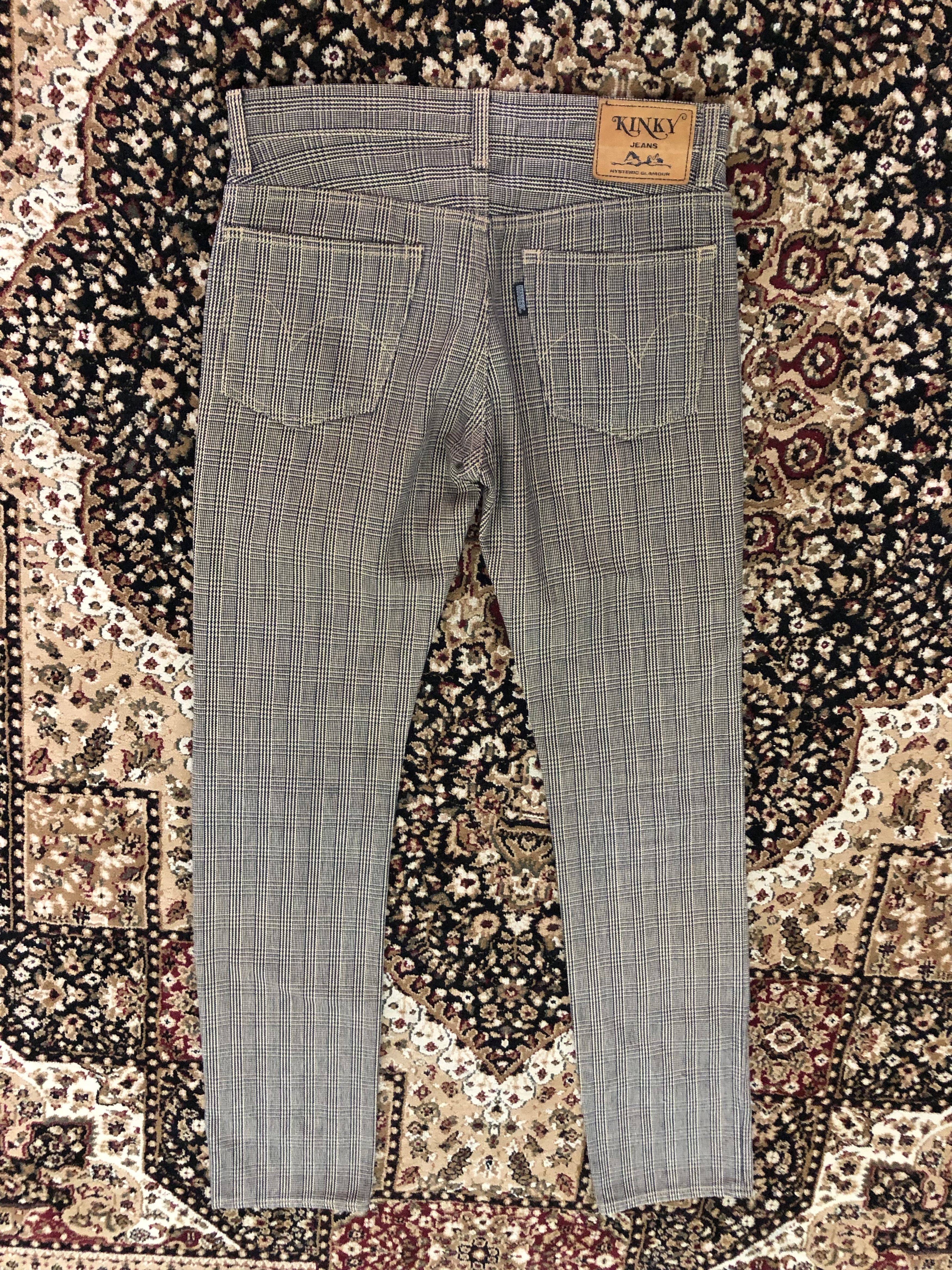Hysteric Glamour Vintage HG Made in Japan Checkered Skinny Checks Pant Size US 29 - 11 Thumbnail