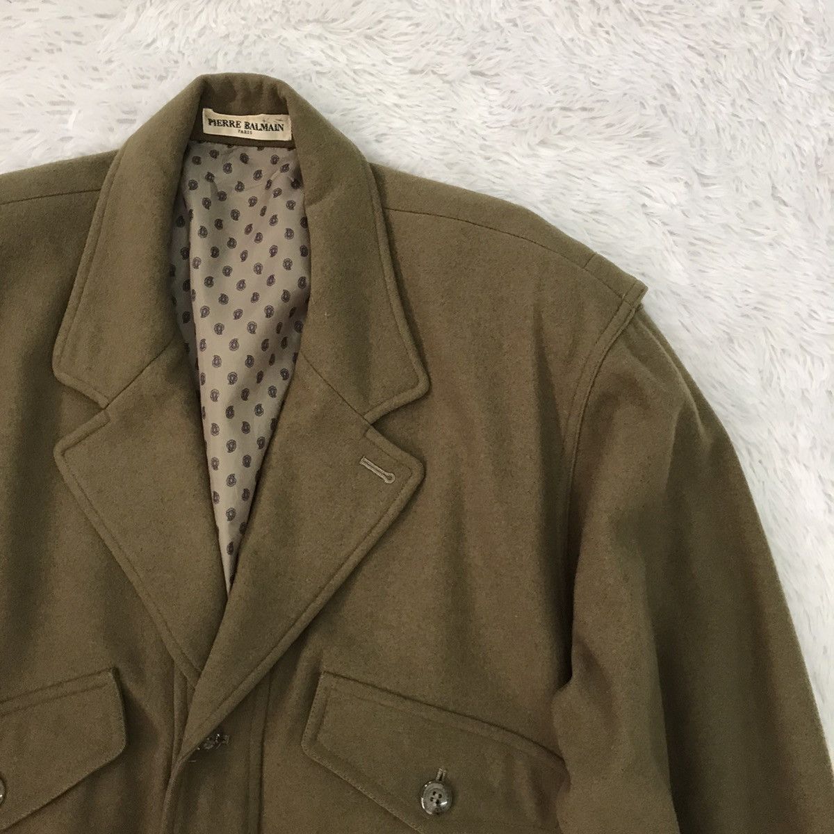 Pierre Balmain Pierre Balmain Wool Jacket With Inner Paisleys Size US M / EU 48-50 / 2 - 6 Thumbnail