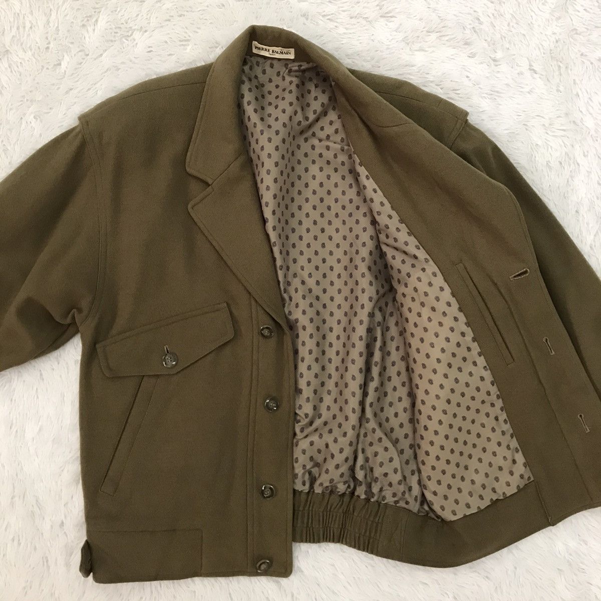 Pierre Balmain Pierre Balmain Wool Jacket With Inner Paisleys Size US M / EU 48-50 / 2 - 12 Thumbnail