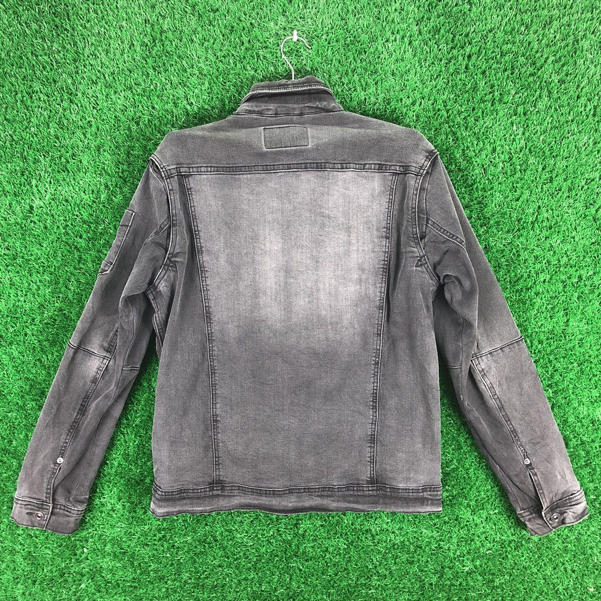 Japanese Brand Vintage Denim Trucker Jacket by Doux Fresco Mode Pour Hommes Size US M / EU 48-50 / 2 - 4 Thumbnail
