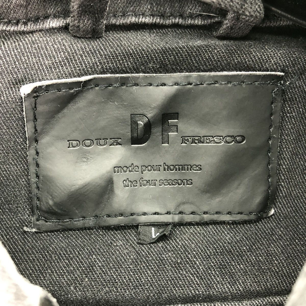 Japanese Brand Vintage Denim Trucker Jacket by Doux Fresco Mode Pour Hommes Size US M / EU 48-50 / 2 - 12 Thumbnail