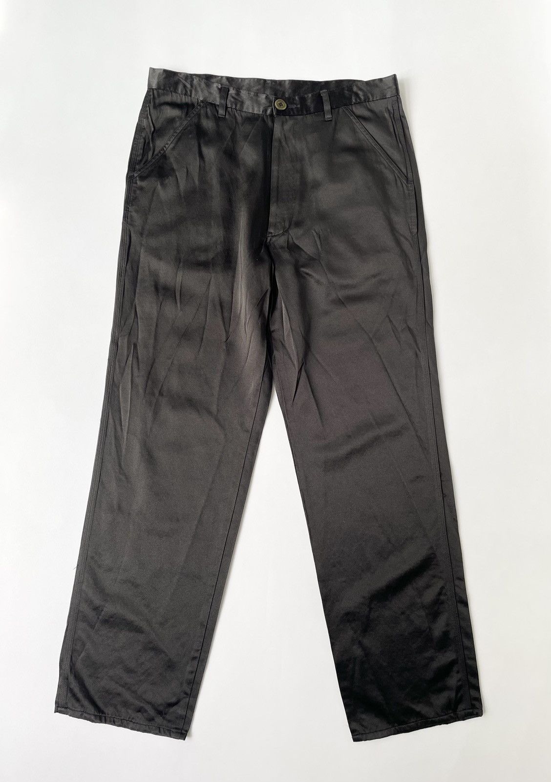 Comme des Garcons A/W 04 Washed Silk Utility Trousers Size US 32 / EU 48 - 1 Thumbnail