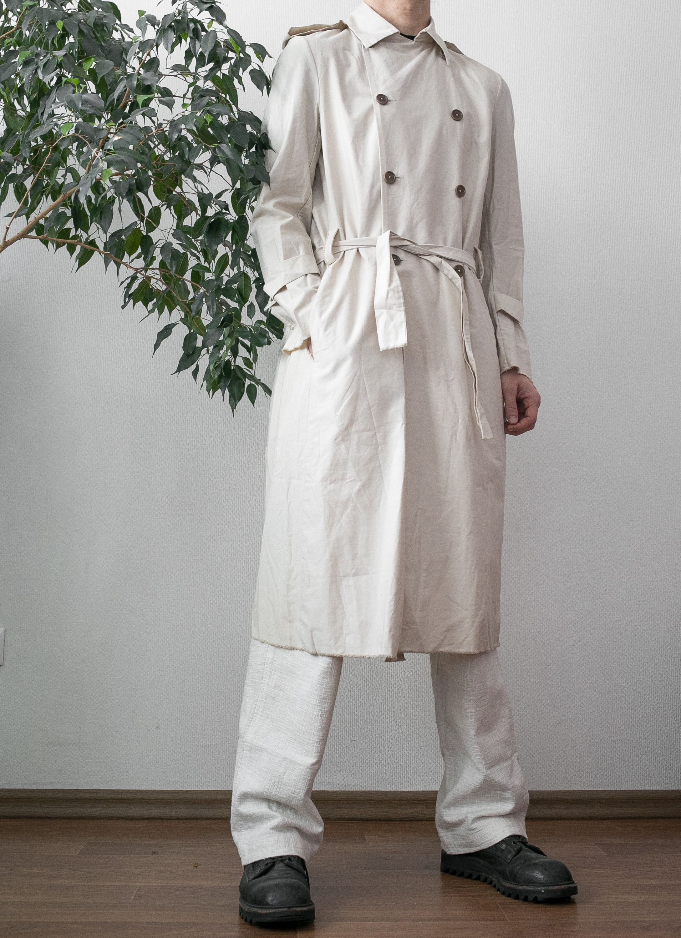 image of Label Under Construction Cotton Trenchcoat, Men's (Size Medium)