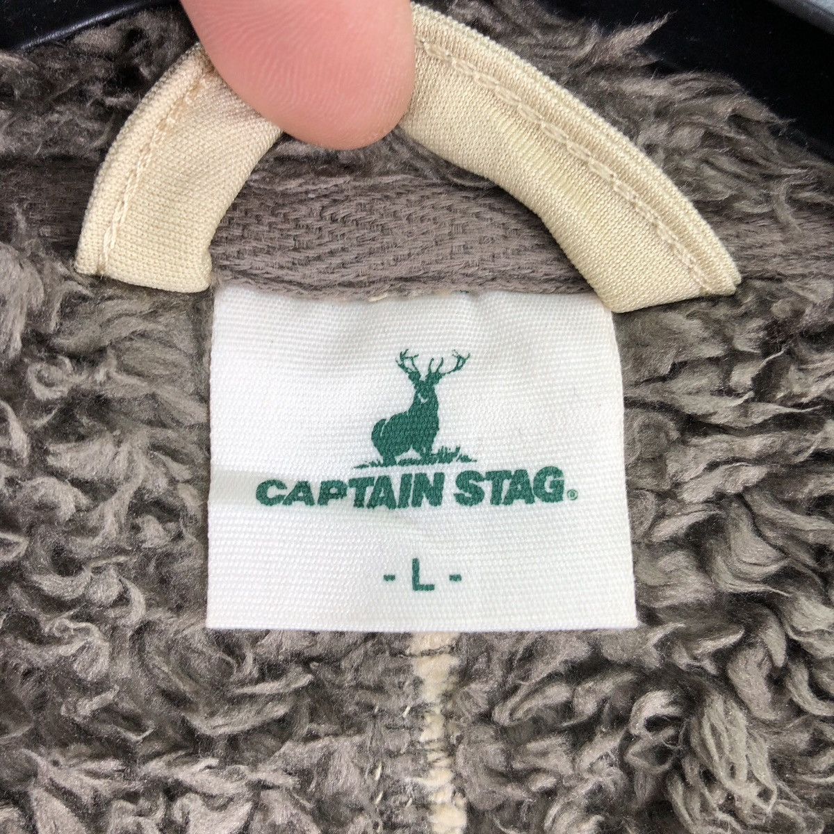 Japanese Brand Vintage Captain Stag Bulky Fleece Sherpa Zipper Sweater Size US L / EU 52-54 / 3 - 12 Thumbnail