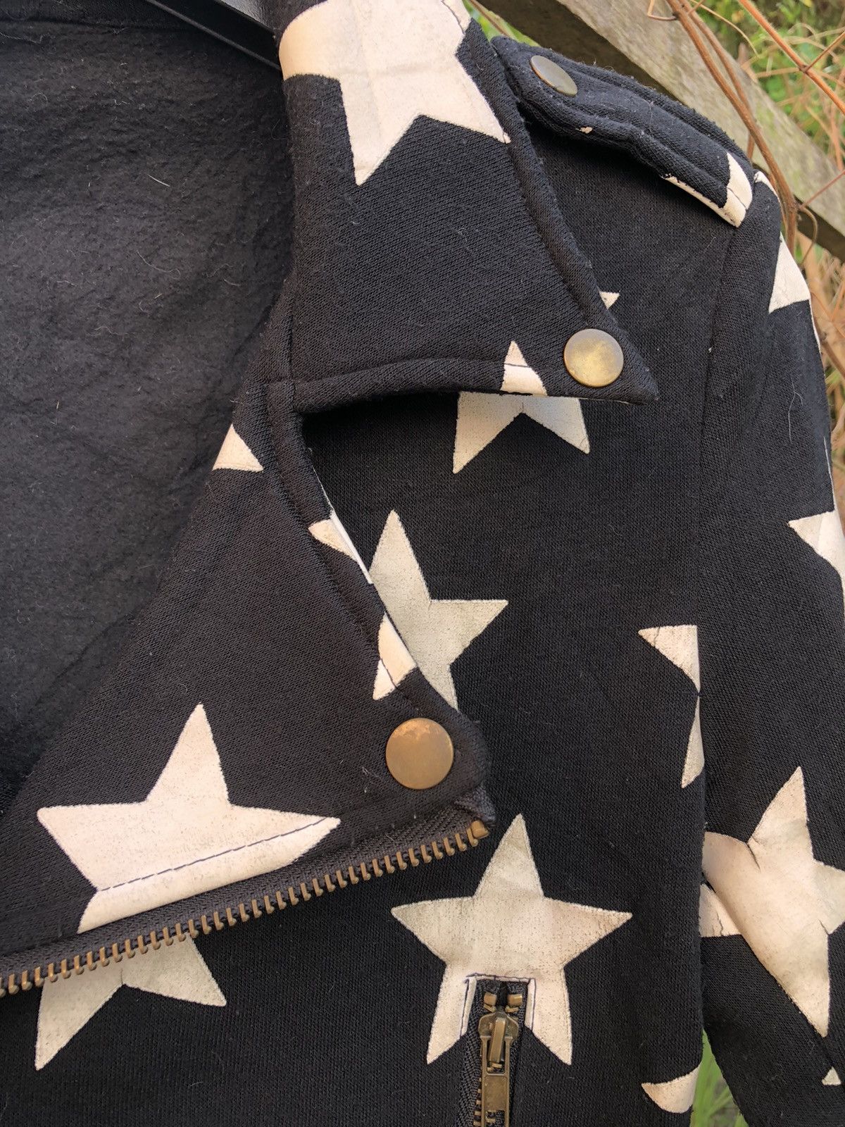 Indian Motorcycle Vintage Double Collar Jacket Fullprint Star Size XS / US 0-2 / IT 36-38 - 7 Thumbnail