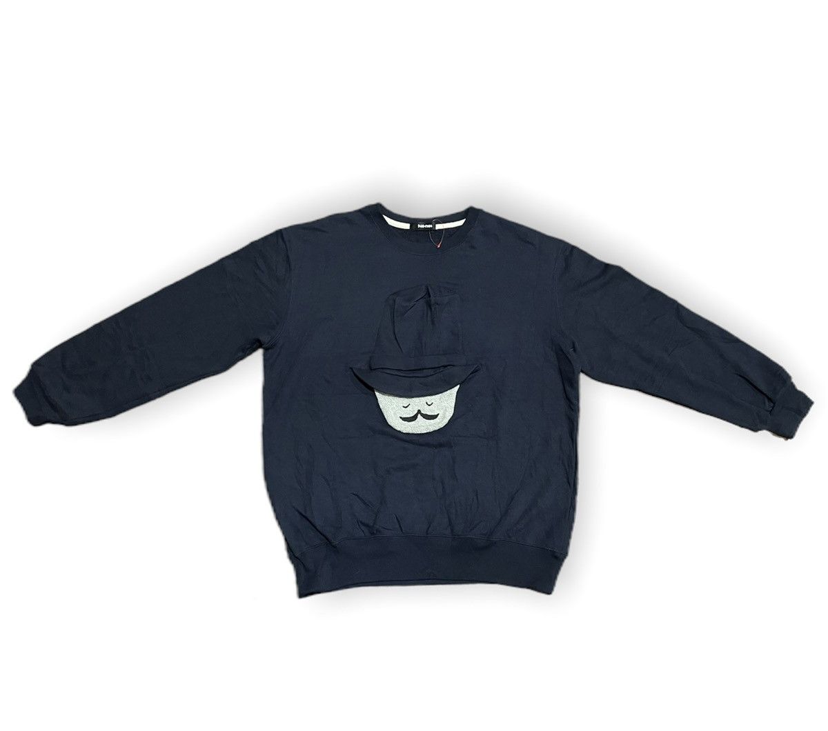 Issey Miyake Issey Miyake Ne-net Rare Witch Moustache Front Logo Sweater Size US L / EU 52-54 / 3 - 2 Thumbnail