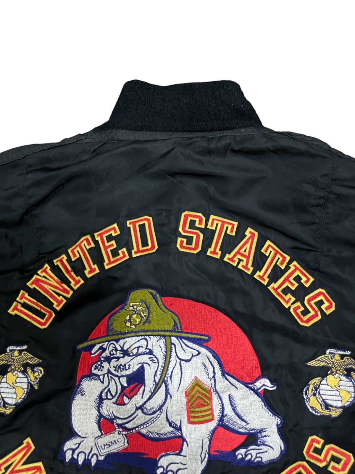 Alpha Industries Vintage Alpha Industries Embroidered Marine Corp Bomber Size M / US 6-8 / IT 42-44 - 11 Thumbnail