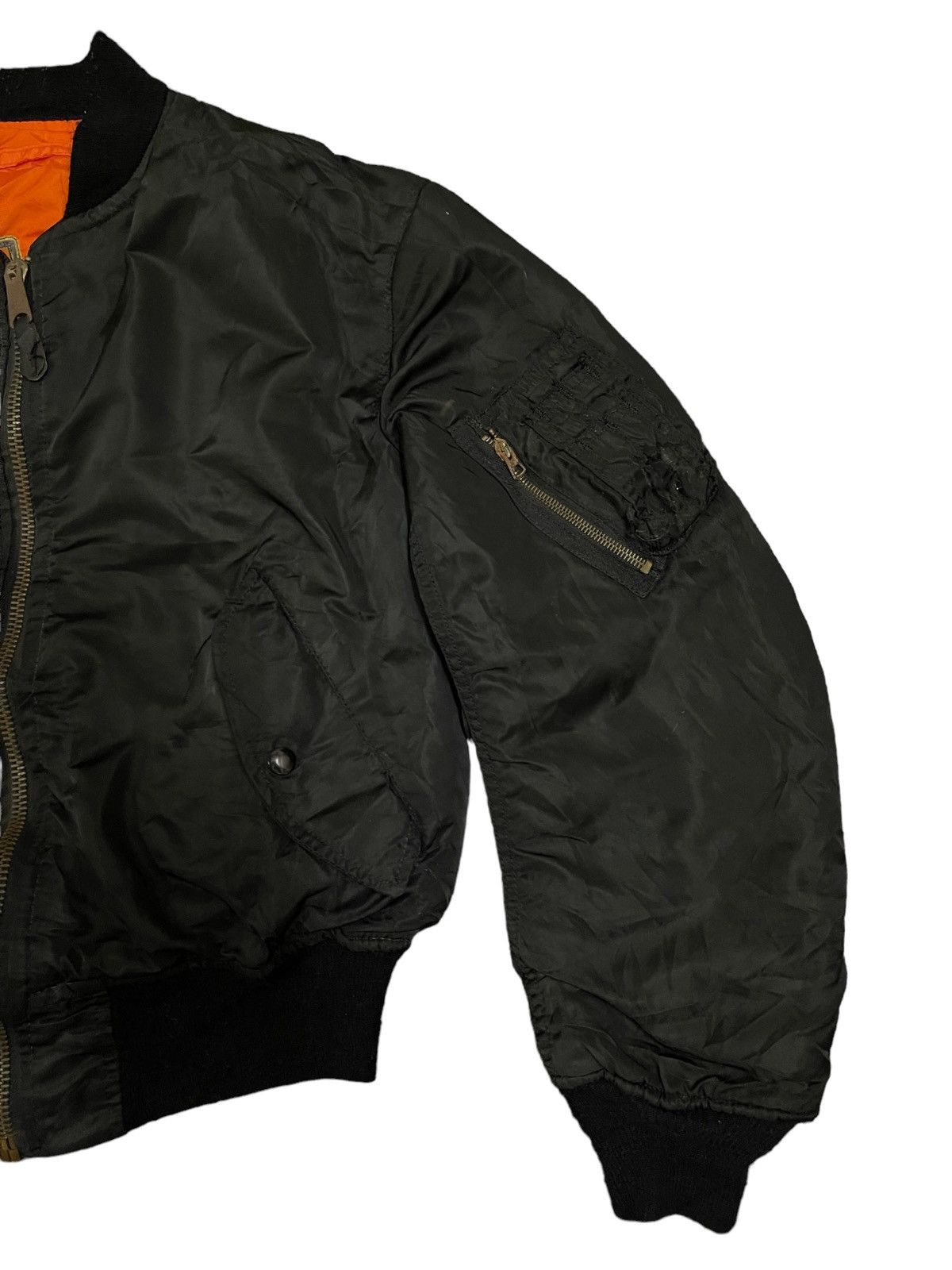 Alpha Industries Vintage Alpha Industries Embroidered Marine Corp Bomber Size M / US 6-8 / IT 42-44 - 6 Thumbnail