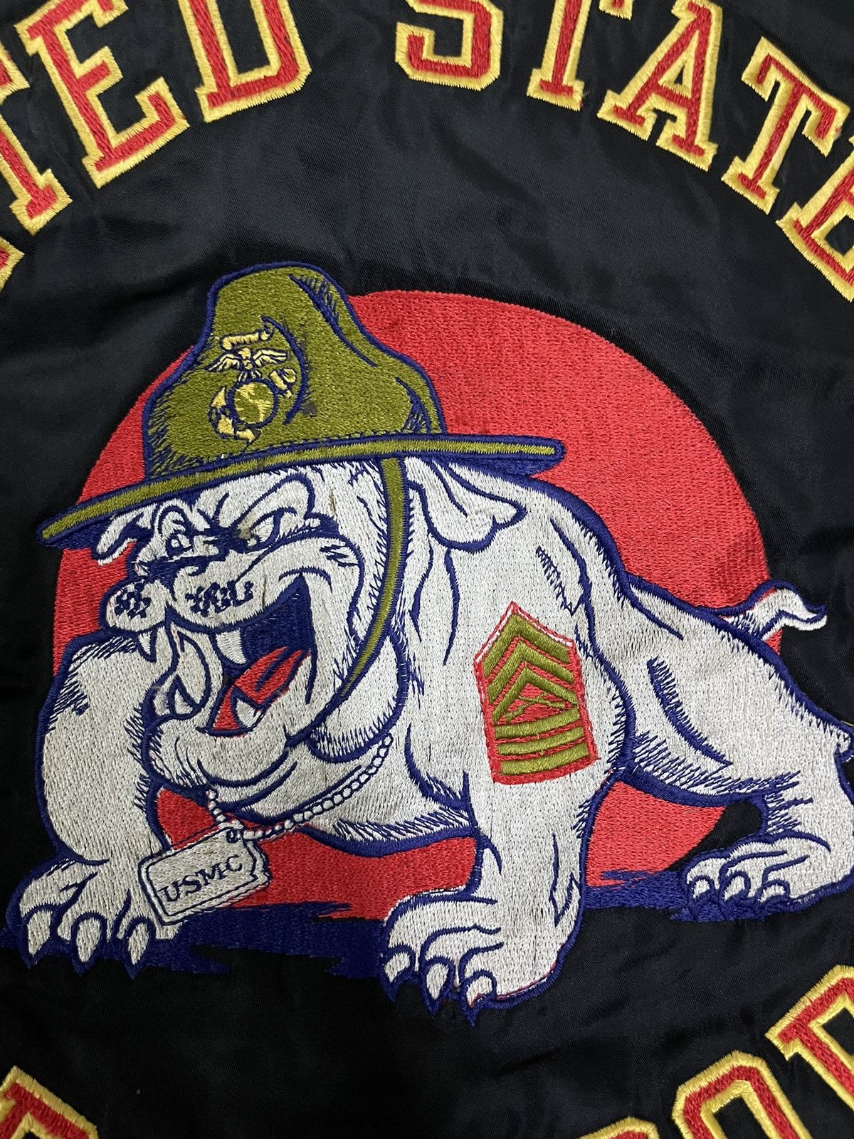 Alpha Industries Vintage Alpha Industries Embroidered Marine Corp Bomber Size M / US 6-8 / IT 42-44 - 9 Thumbnail