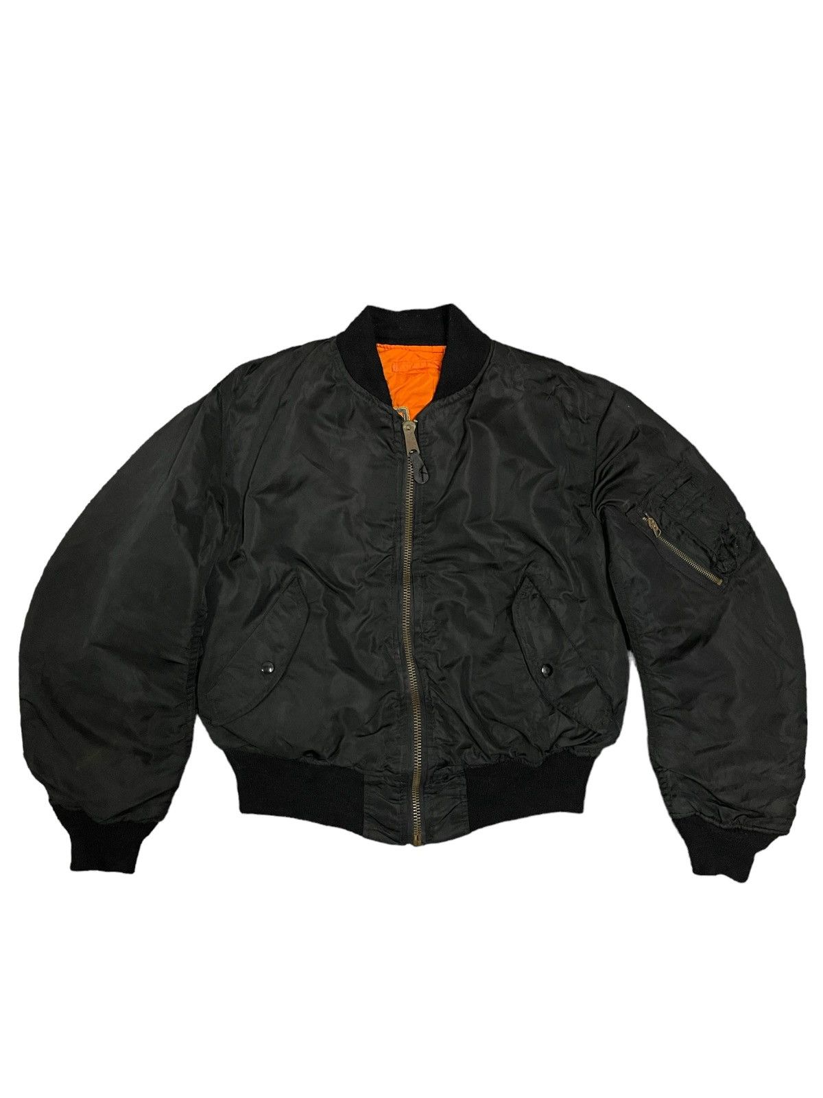 Alpha Industries Vintage Alpha Industries Embroidered Marine Corp Bomber Size M / US 6-8 / IT 42-44 - 3 Thumbnail