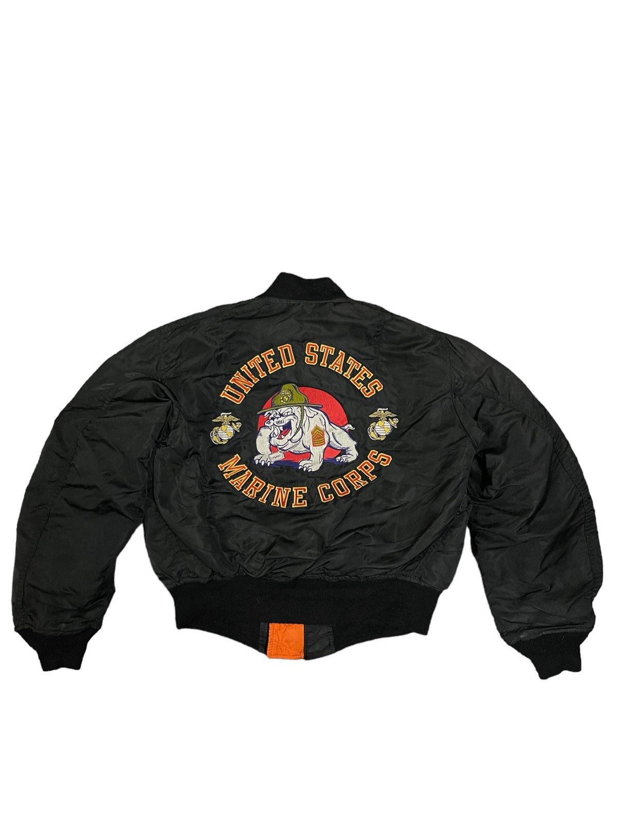 Alpha Industries Vintage Alpha Industries Embroidered Marine Corp Bomber Size M / US 6-8 / IT 42-44 - 1 Thumbnail