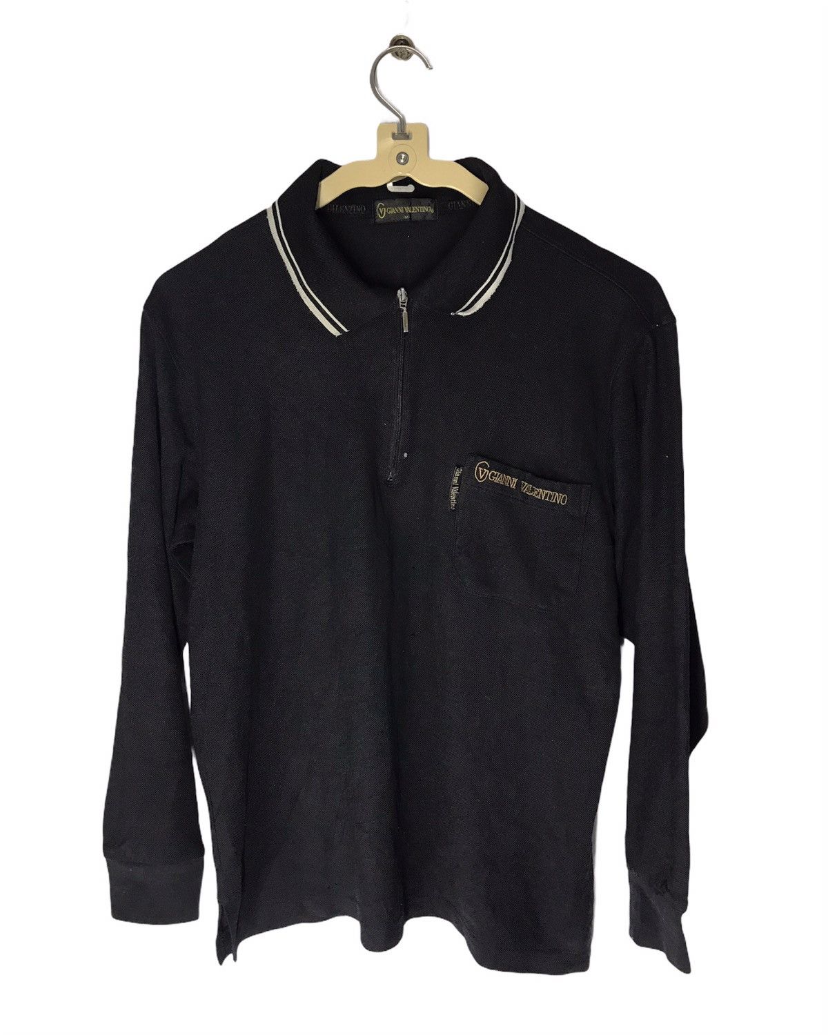 Gianni Valentino × Valentino Gianni Valentino Long sleeve polos tee half zipper Size US M / EU 48-50 / 2 - 1 Thumbnail