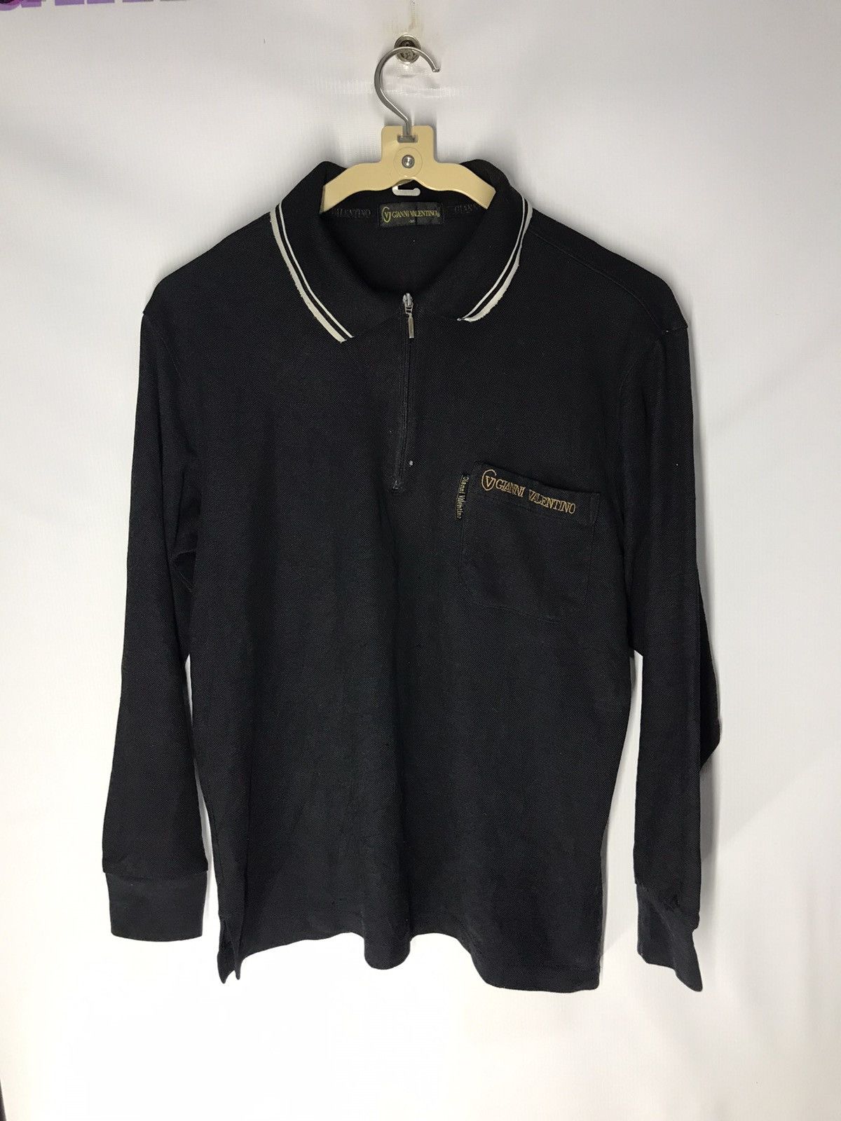 Gianni Valentino × Valentino Gianni Valentino Long sleeve polos tee half zipper Size US M / EU 48-50 / 2 - 8 Thumbnail