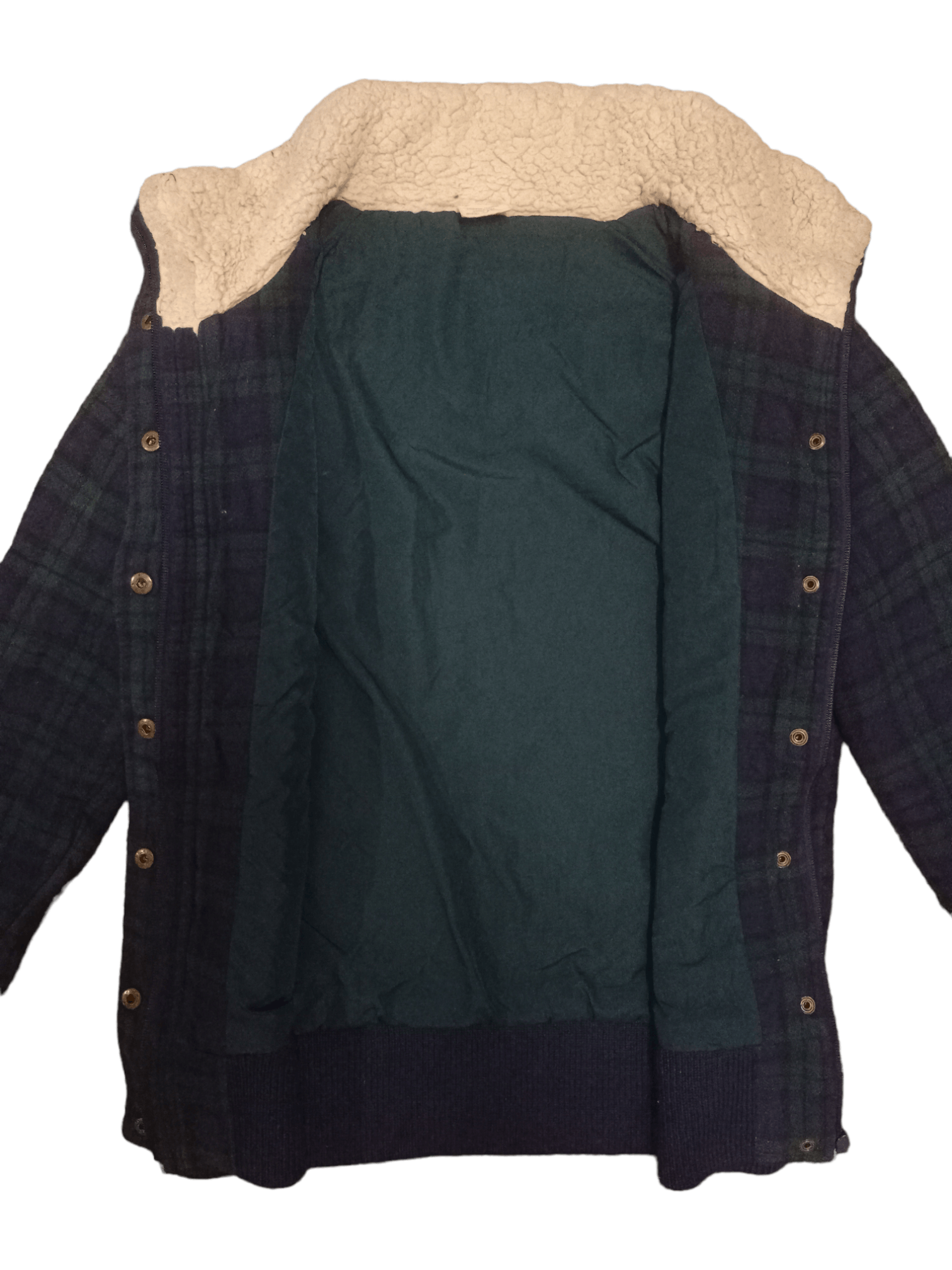 American Apparel × Japanese Brand Vintage Champion Knitted Checkered Sweaters with Sherpa Size US M / EU 48-50 / 2 - 6 Thumbnail