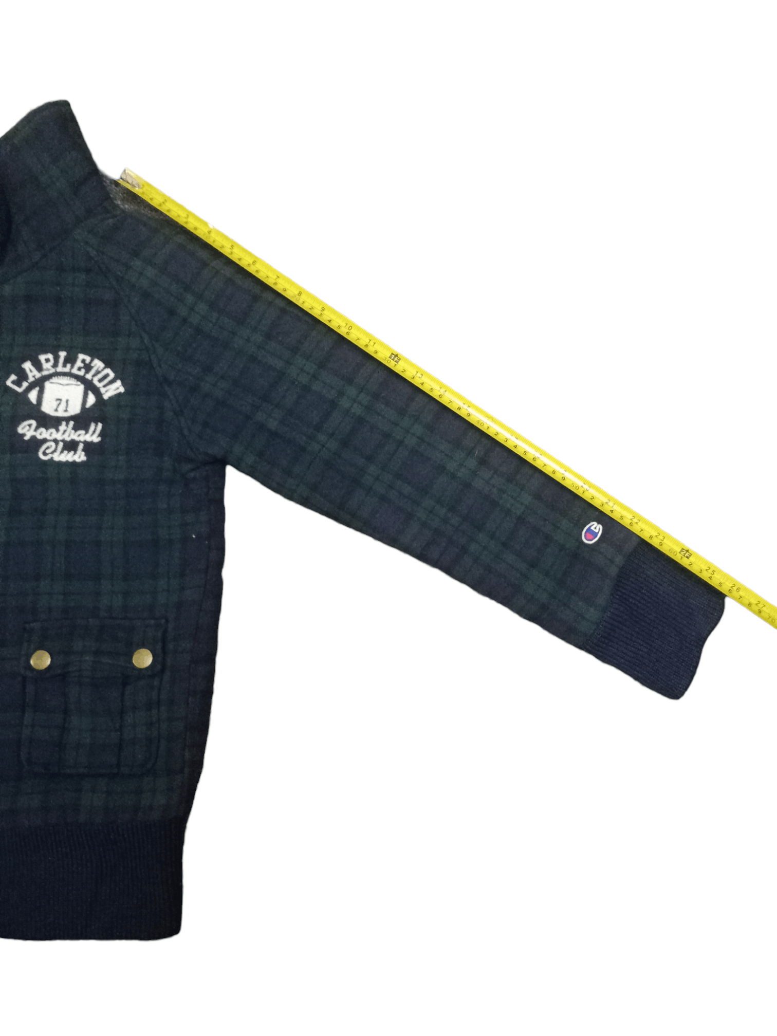 American Apparel × Japanese Brand Vintage Champion Knitted Checkered Sweaters with Sherpa Size US M / EU 48-50 / 2 - 8 Thumbnail