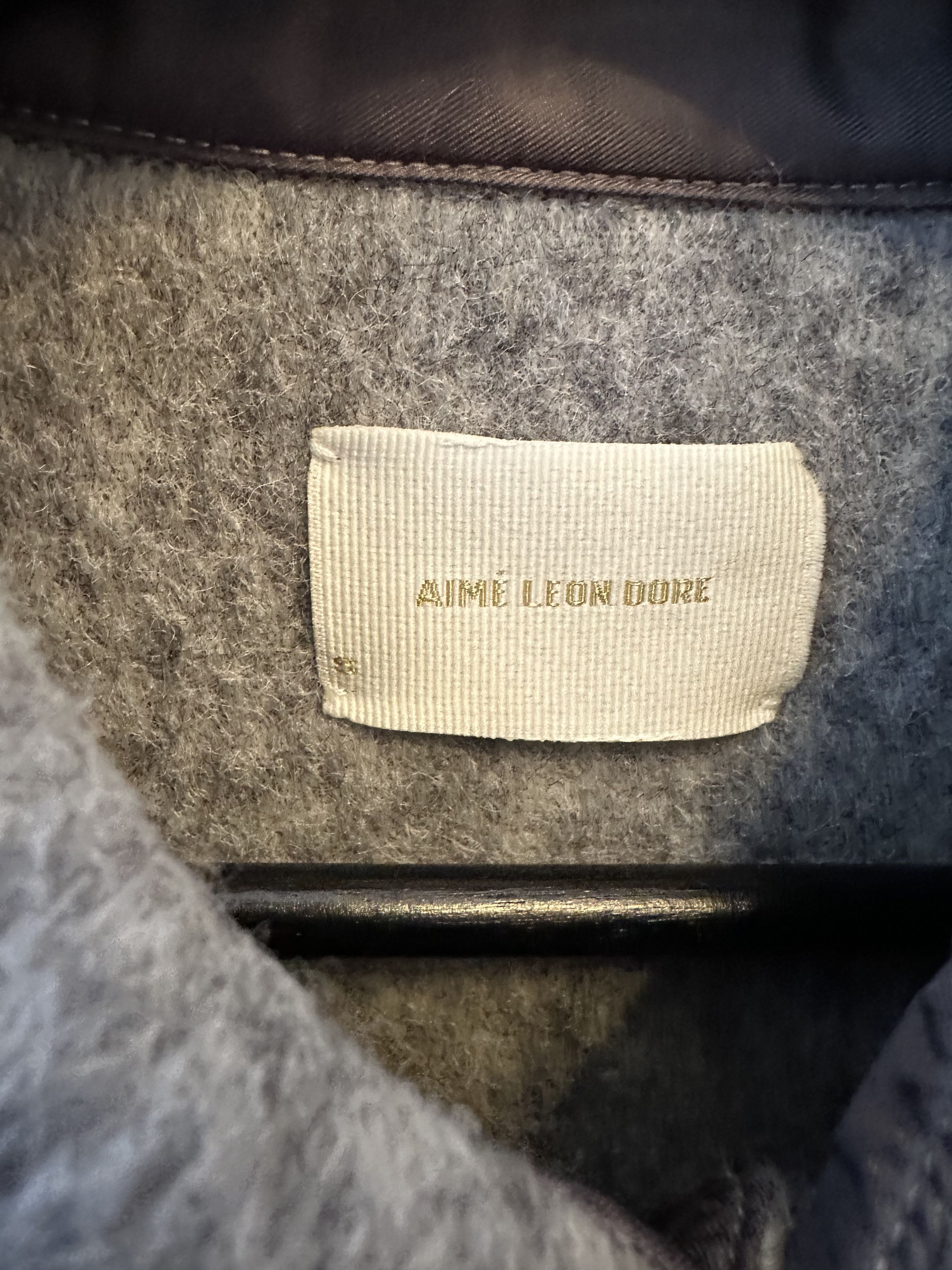 Aime Leon Dore Grey Wool Overshirt sz S Size US S / EU 44-46 / 1 - 5 Thumbnail