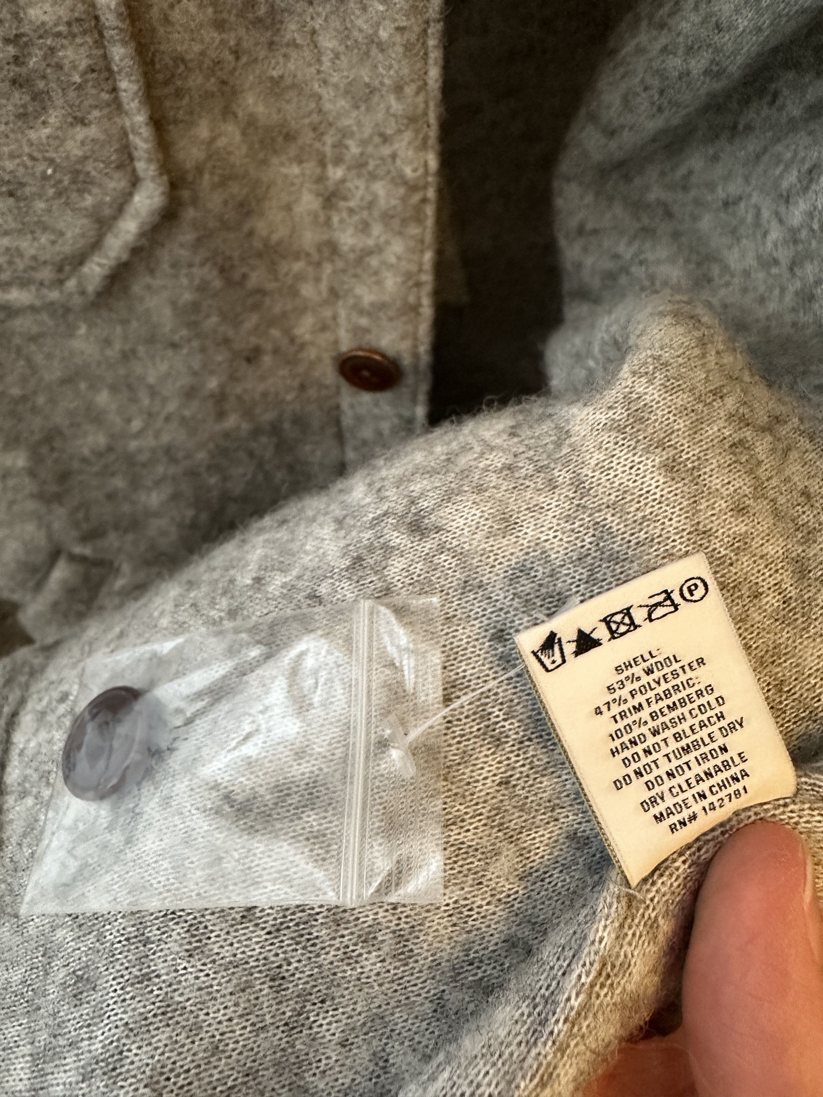 Aime Leon Dore Grey Wool Overshirt sz S Size US S / EU 44-46 / 1 - 6 Thumbnail