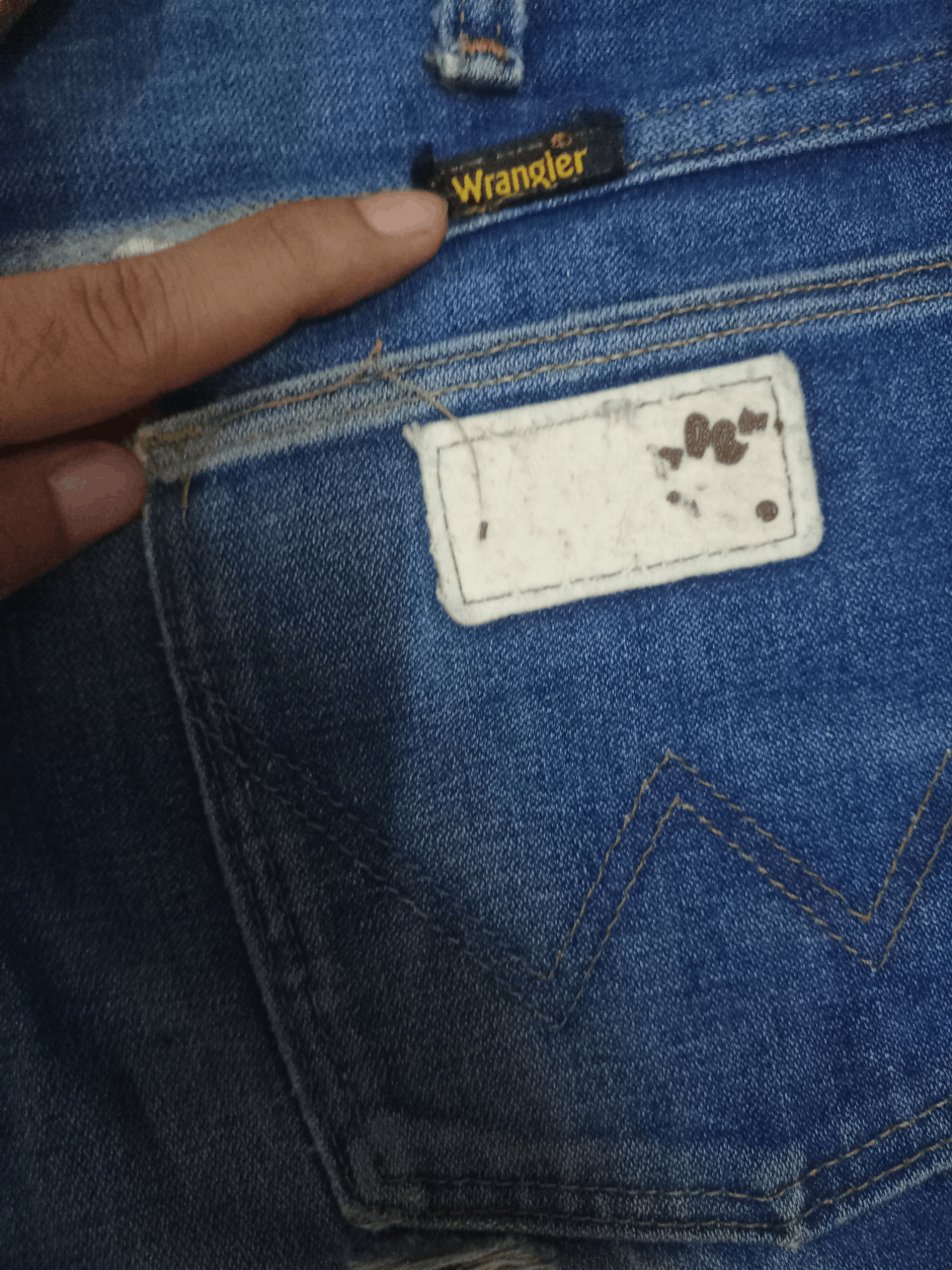 Wrangler SALES 🔥 Vintage Wrangler Mud Wash Distressed Loose Jeans Size US 28 / EU 44 - 9 Thumbnail
