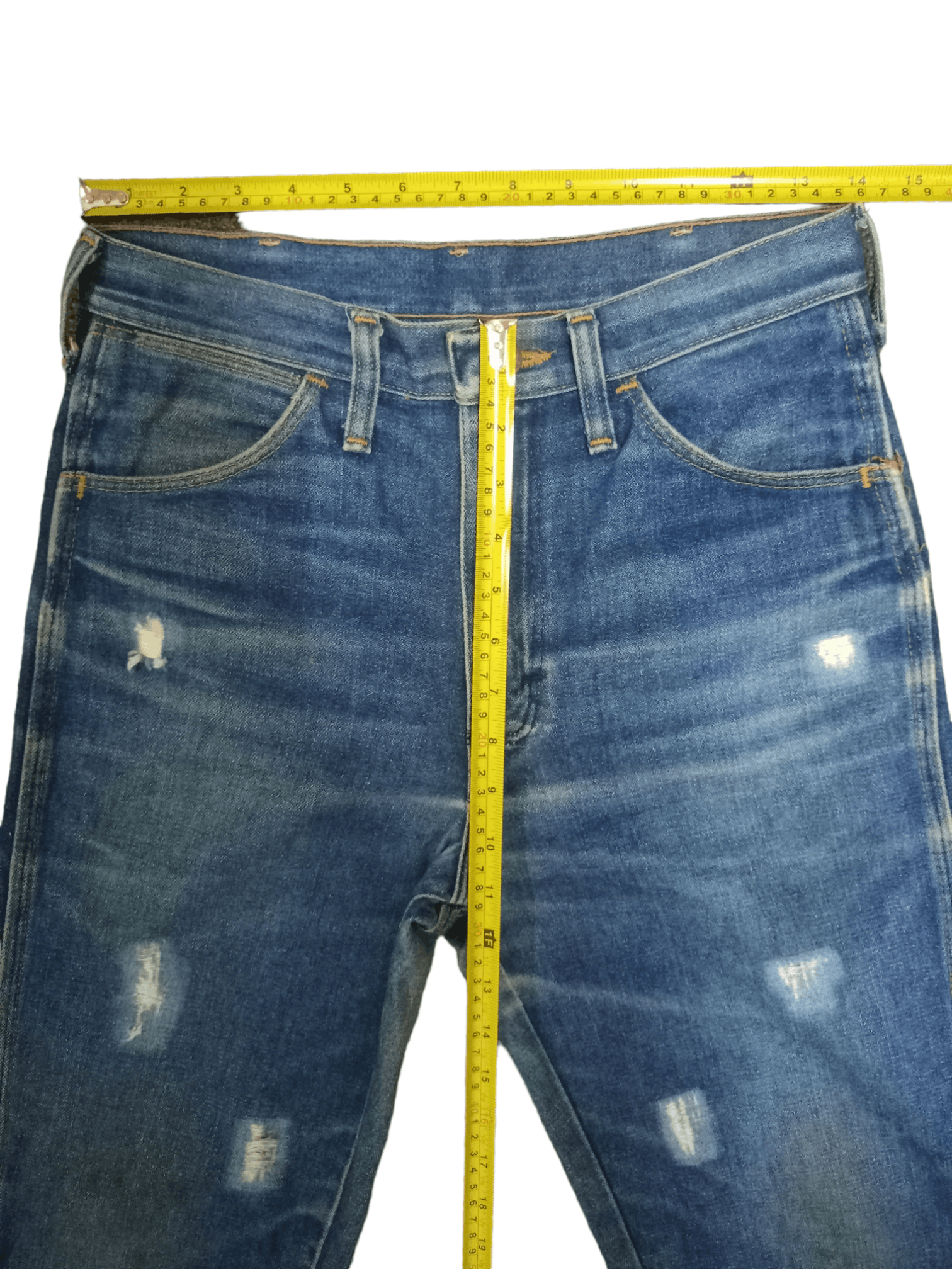 Wrangler SALES 🔥 Vintage Wrangler Mud Wash Distressed Loose Jeans Size US 28 / EU 44 - 10 Thumbnail