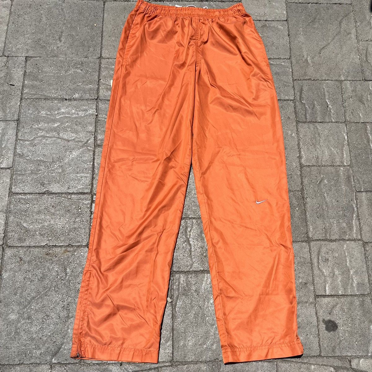 Nike Vintage Vintage Nike Orange Track Pants 90s Silver Tag Grailed