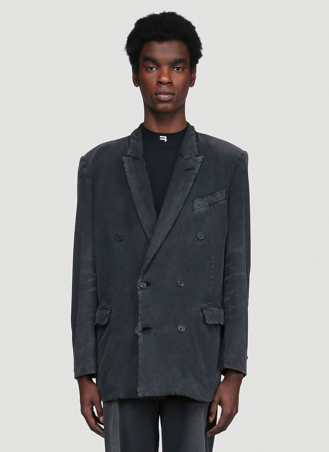 Balenciaga Slim Worn-Out Jacket Balenciaga Size US M / EU 48-50 / 2 - 2 Thumbnail