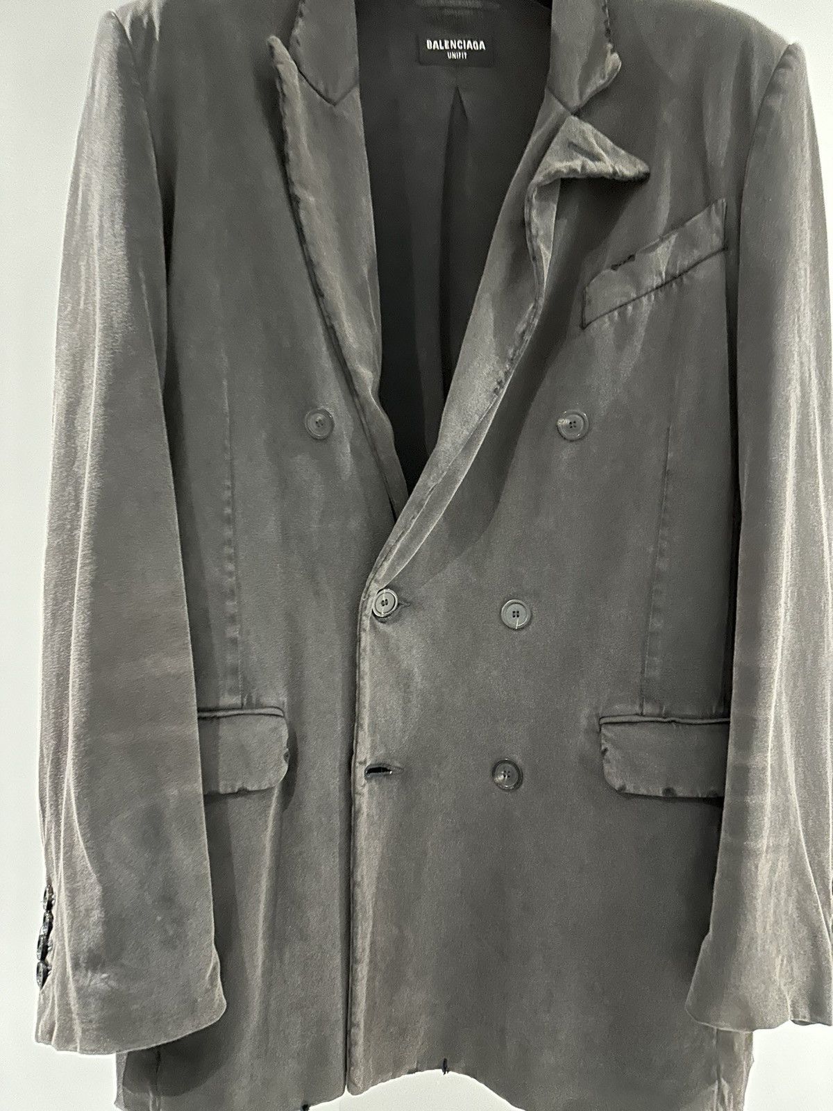 Balenciaga Slim Worn-Out Jacket Balenciaga Size US M / EU 48-50 / 2 - 8 Thumbnail