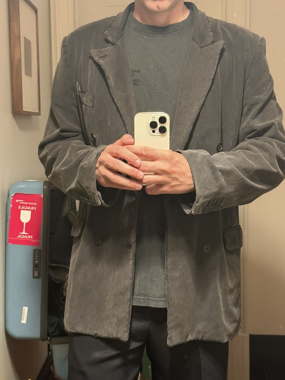Balenciaga Slim Worn-Out Jacket Balenciaga Size US M / EU 48-50 / 2 - 15 Thumbnail