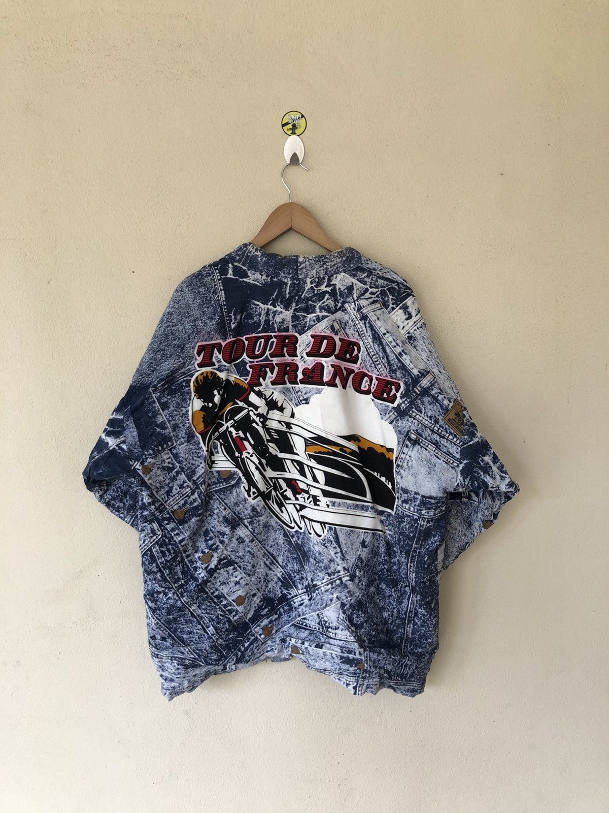 Vintage Le Tour de France Overprinted Japanese Kimonos Size US L / EU 52-54 / 3 - 1 Thumbnail