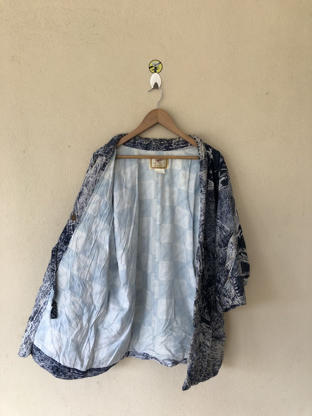 Vintage Le Tour de France Overprinted Japanese Kimonos Size US L / EU 52-54 / 3 - 5 Thumbnail