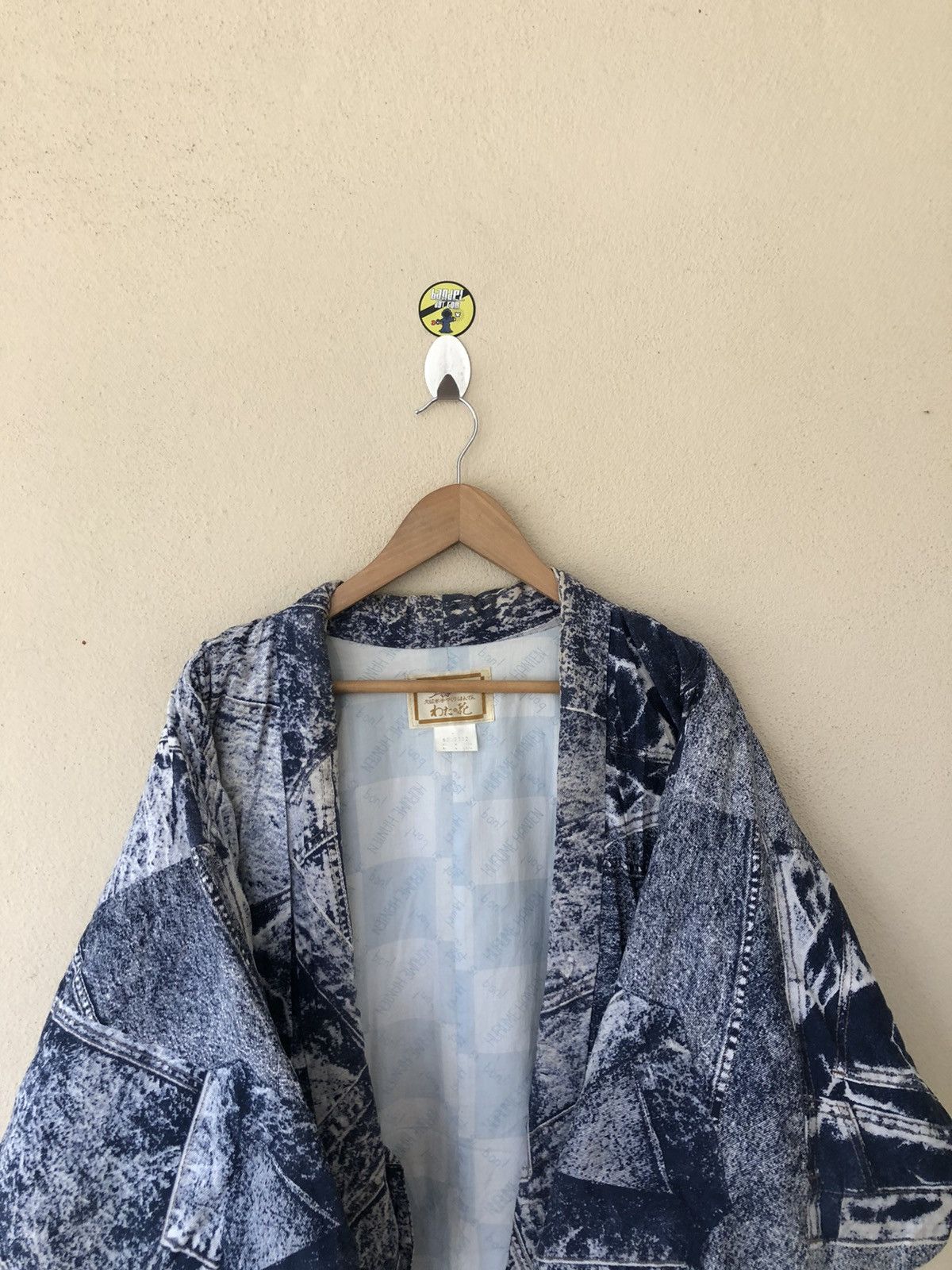 Vintage Le Tour de France Overprinted Japanese Kimonos Size US L / EU 52-54 / 3 - 4 Thumbnail