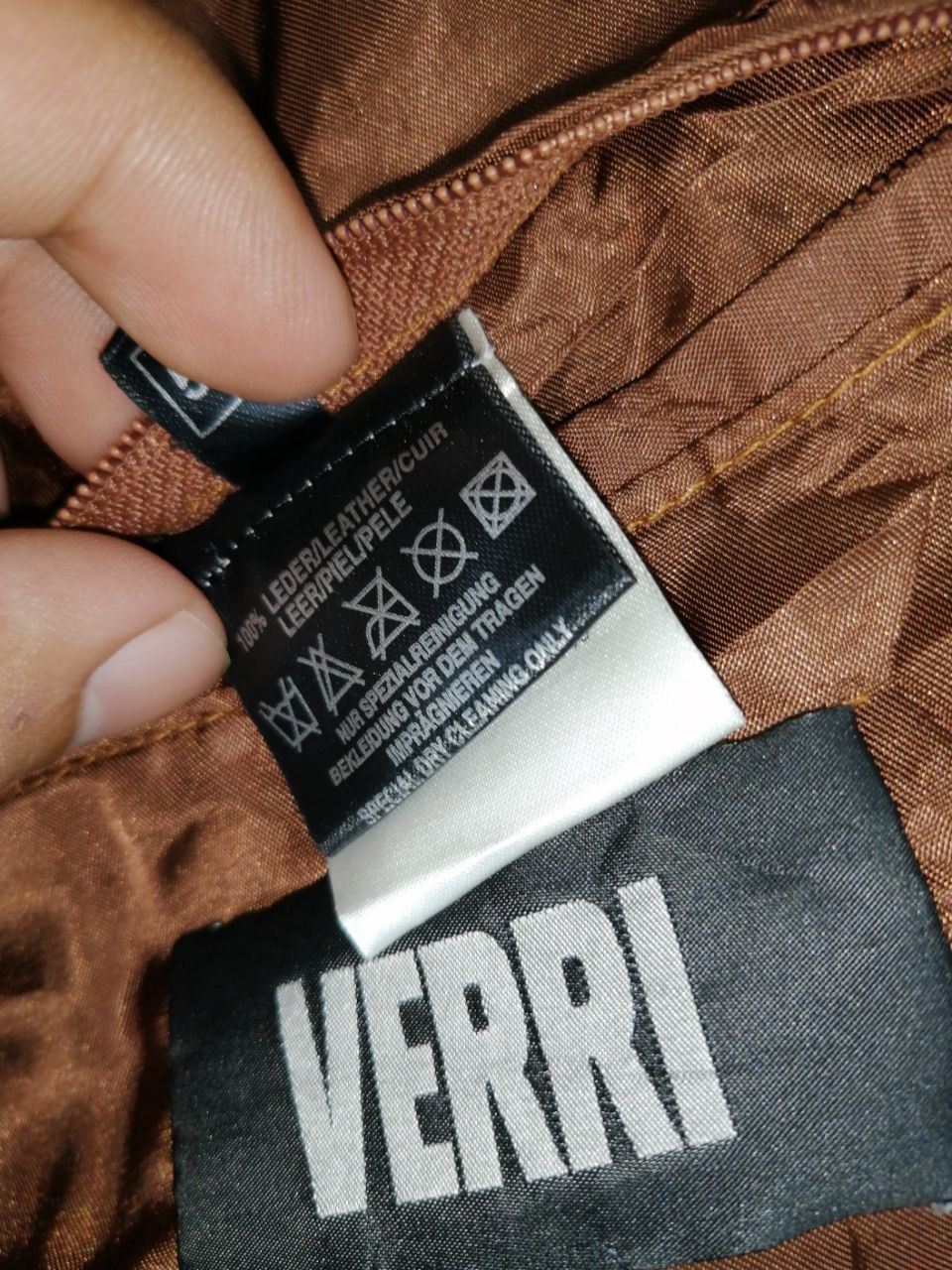 VERRI RARE! Verri Leather Jacket Bamboo Style Size US M / EU 48-50 / 2 - 5 Thumbnail