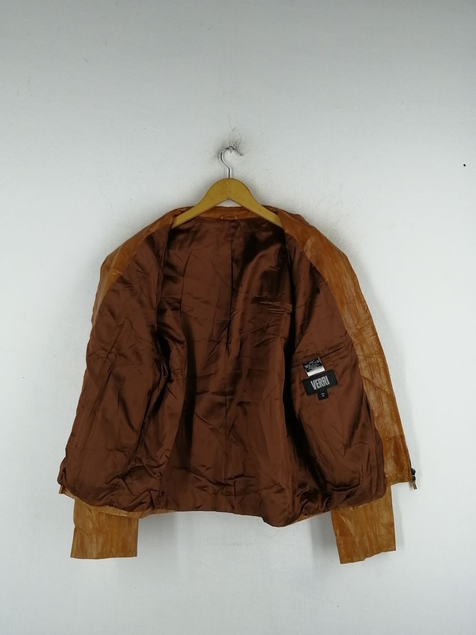 VERRI RARE! Verri Leather Jacket Bamboo Style Size US M / EU 48-50 / 2 - 4 Thumbnail