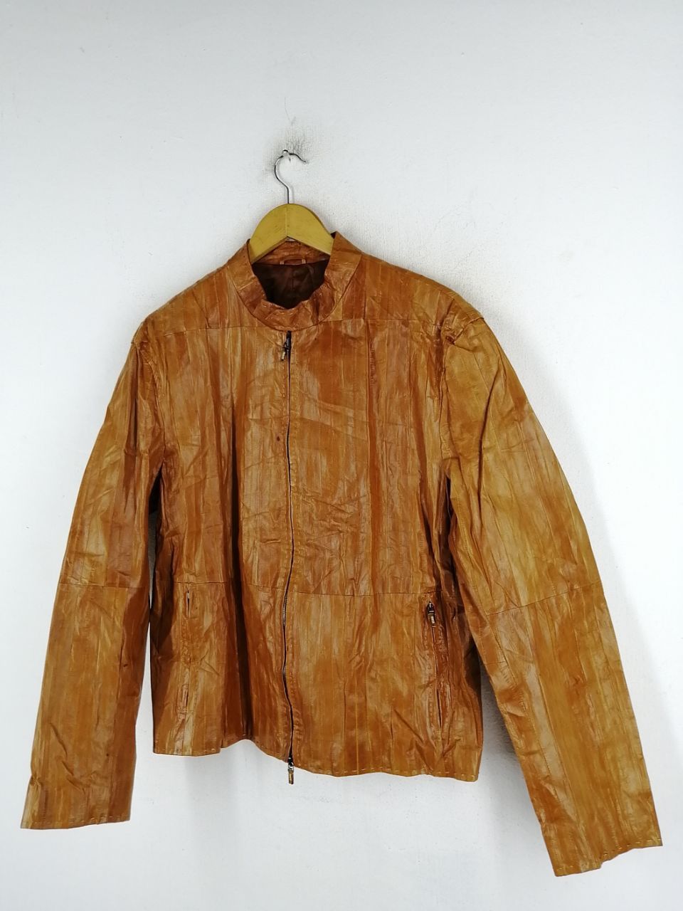 VERRI RARE! Verri Leather Jacket Bamboo Style Size US M / EU 48-50 / 2 - 2 Thumbnail