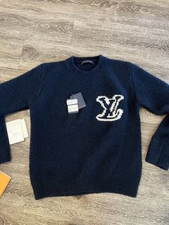 LOUIS VUITTON(ルイヴィトン) / セーター(厚手)/M/ウール/WHT/21SS/Clock Intarsia Pullover