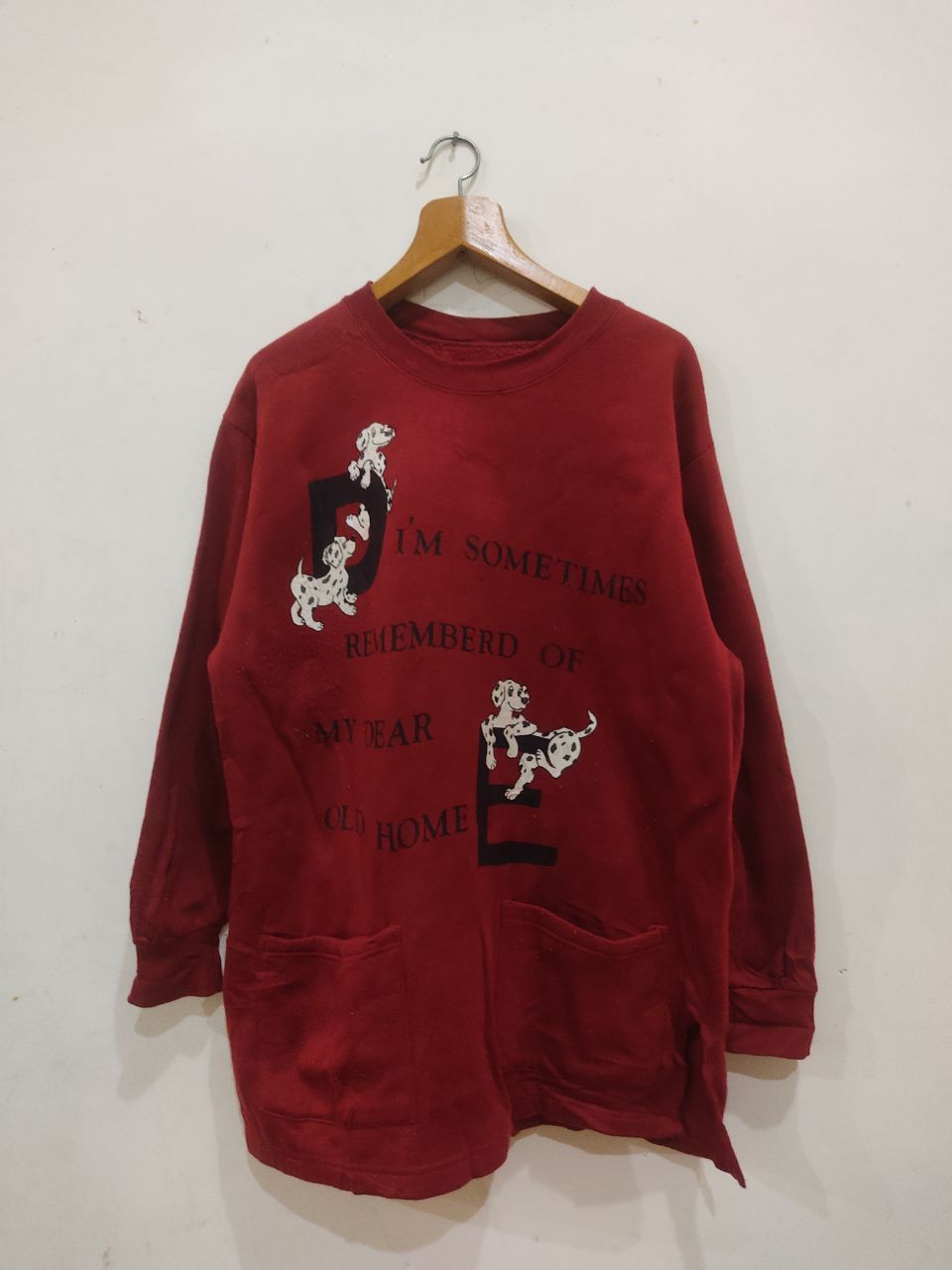 Anime × Cartoon Network Vintage Dalmatian Dogs Red Sweatshirt Size US L / EU 52-54 / 3 - 1 Thumbnail