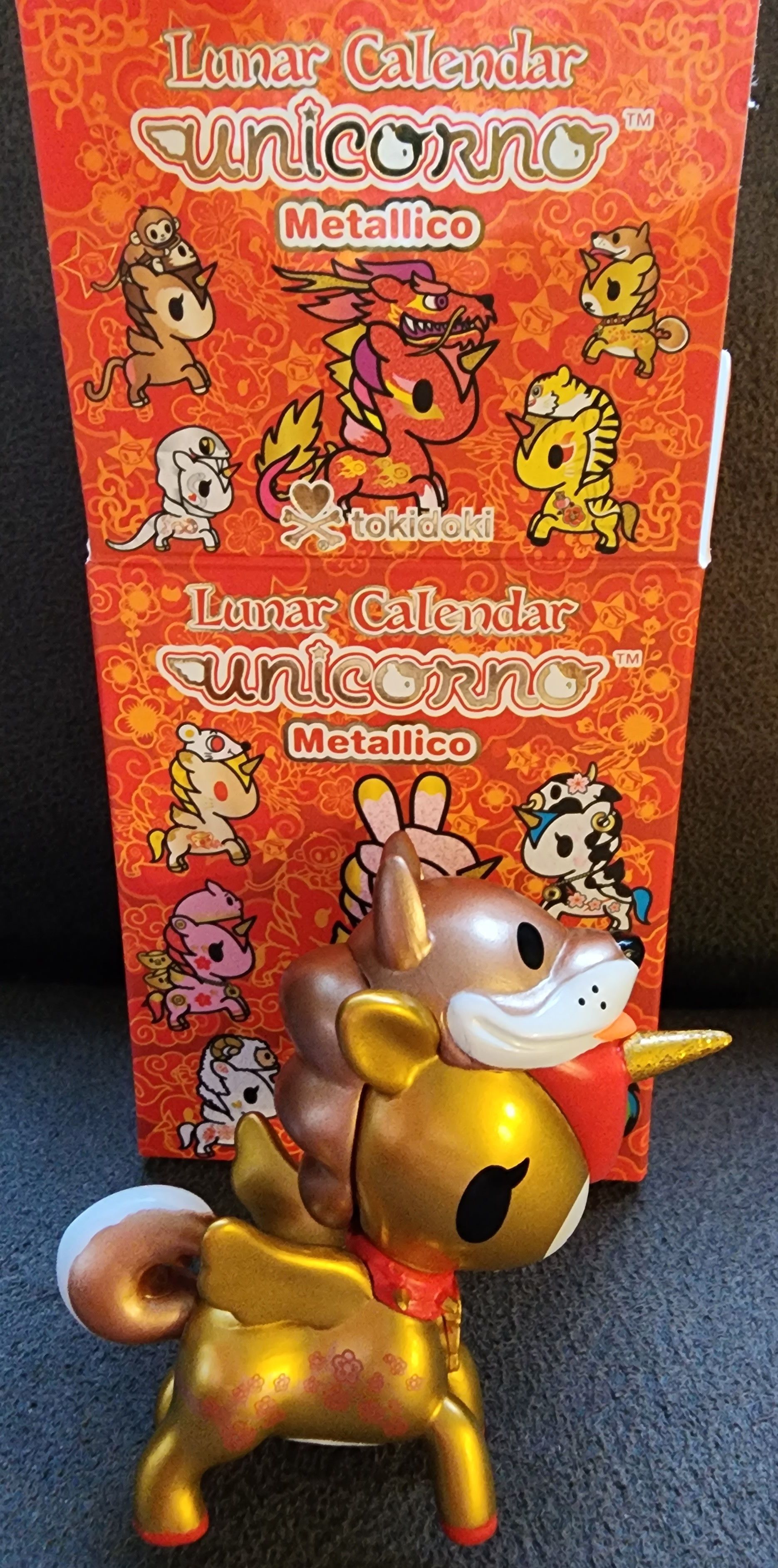 tokidoki Open Box Lunar Unicorno Metallico Year of the Dog 🐕 Size ONE SIZE - 10 Thumbnail