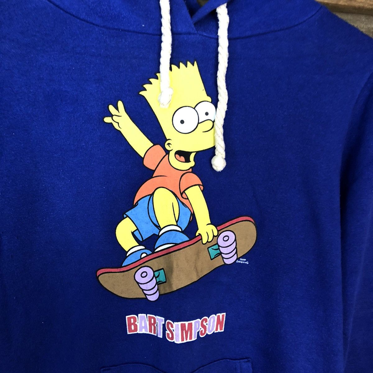 Cartoon Network Bard The Simpson Blue Hoodies sweatshirt #413B Size US M / EU 48-50 / 2 - 10 Thumbnail