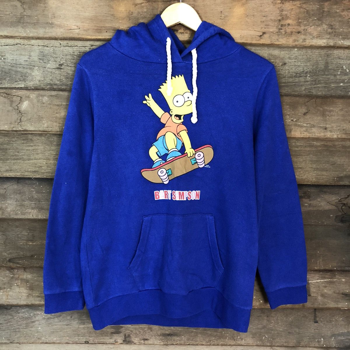 Cartoon Network Bard The Simpson Blue Hoodies sweatshirt #413B Size US M / EU 48-50 / 2 - 8 Thumbnail