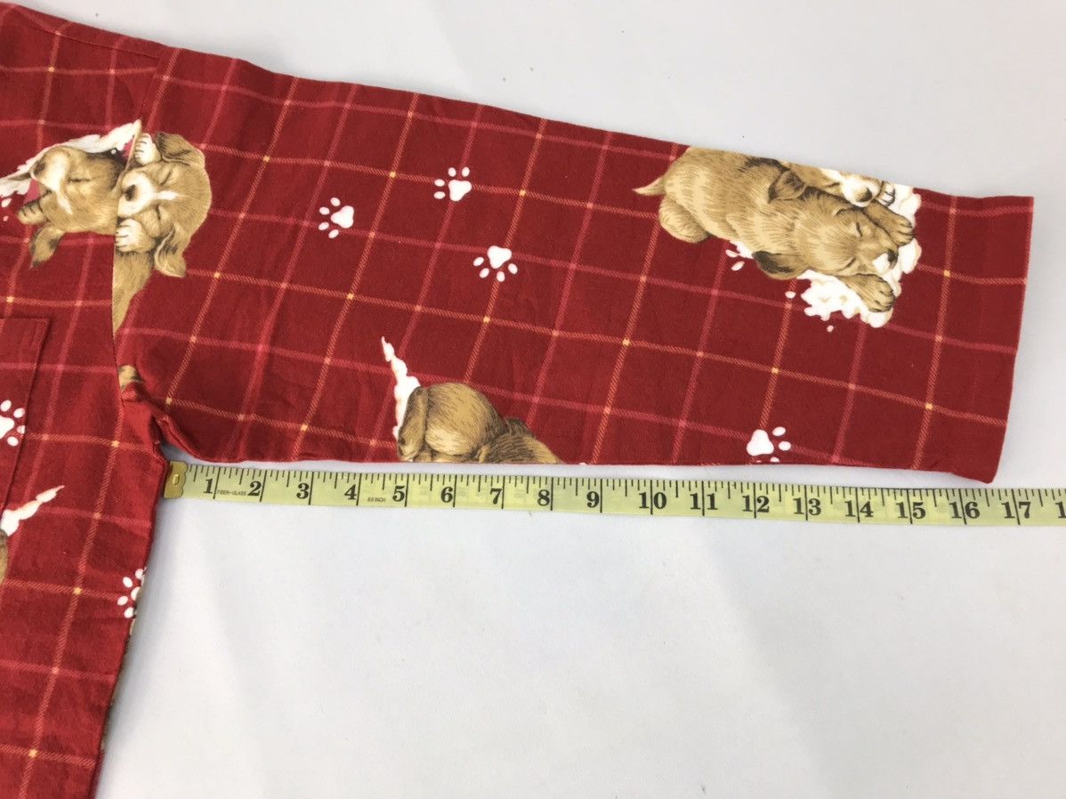 Japanese Brand Garçonne Button Down All Over Puppy Pug Logo Style Sleeper Size US XL / EU 56 / 4 - 12 Thumbnail