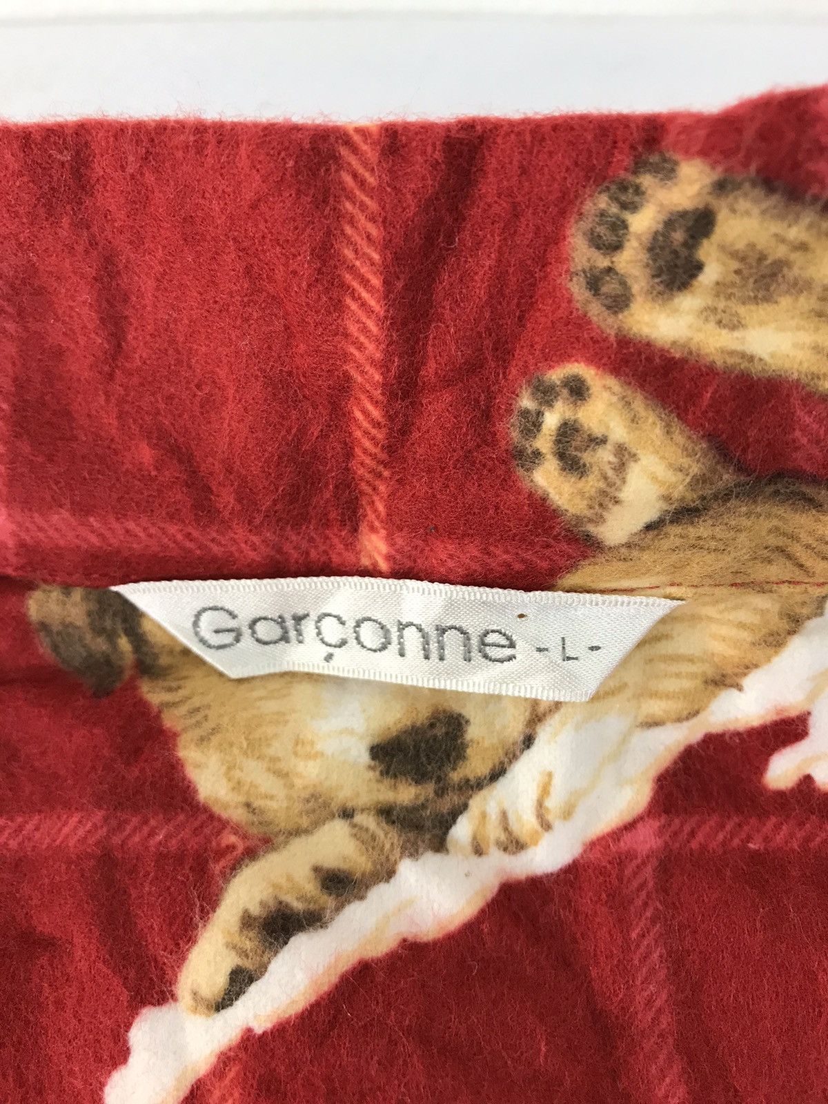 Japanese Brand Garçonne Button Down All Over Puppy Pug Logo Style Sleeper Size US XL / EU 56 / 4 - 7 Thumbnail