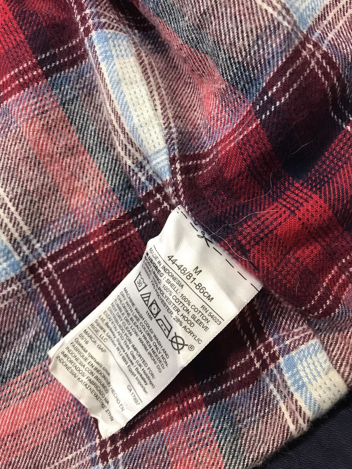 Gap × Pendleton Gap x Pendleton Woolen Mill Hoodies Checked Inner K2069j Size US M / EU 48-50 / 2 - 8 Thumbnail