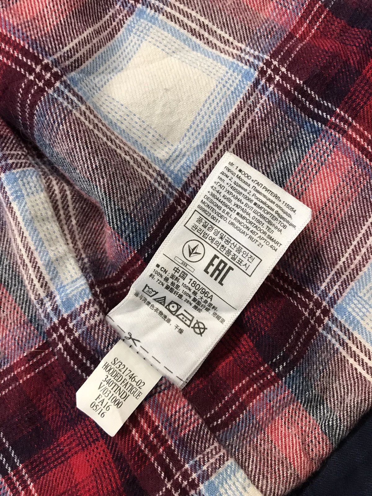 Gap × Pendleton Gap x Pendleton Woolen Mill Hoodies Checked Inner K2069j Size US M / EU 48-50 / 2 - 12 Thumbnail