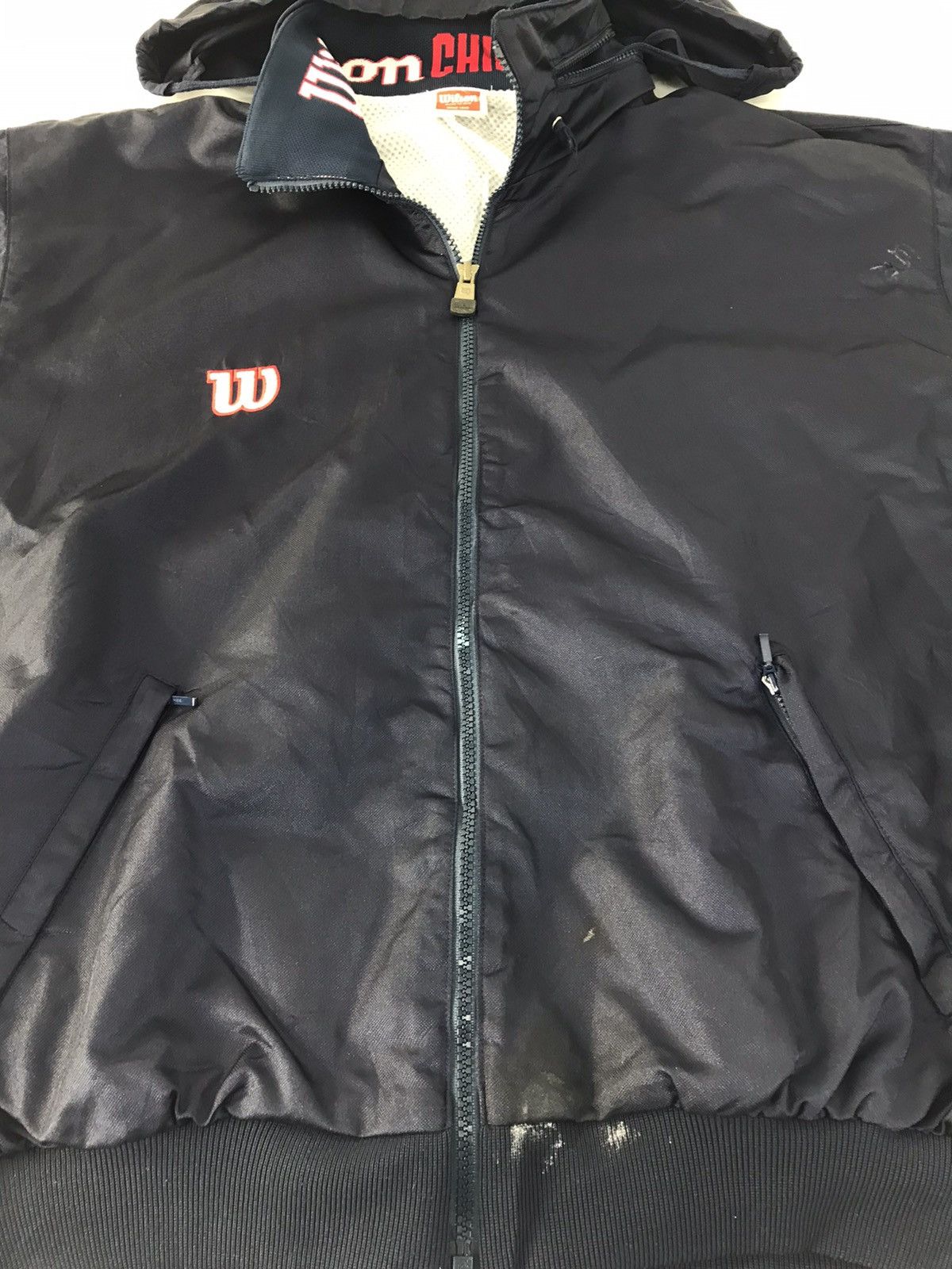 Other Wilson Chicago Zipper Quilted Hoodie Classic Modern K2051j Size US L / EU 52-54 / 3 - 5 Thumbnail
