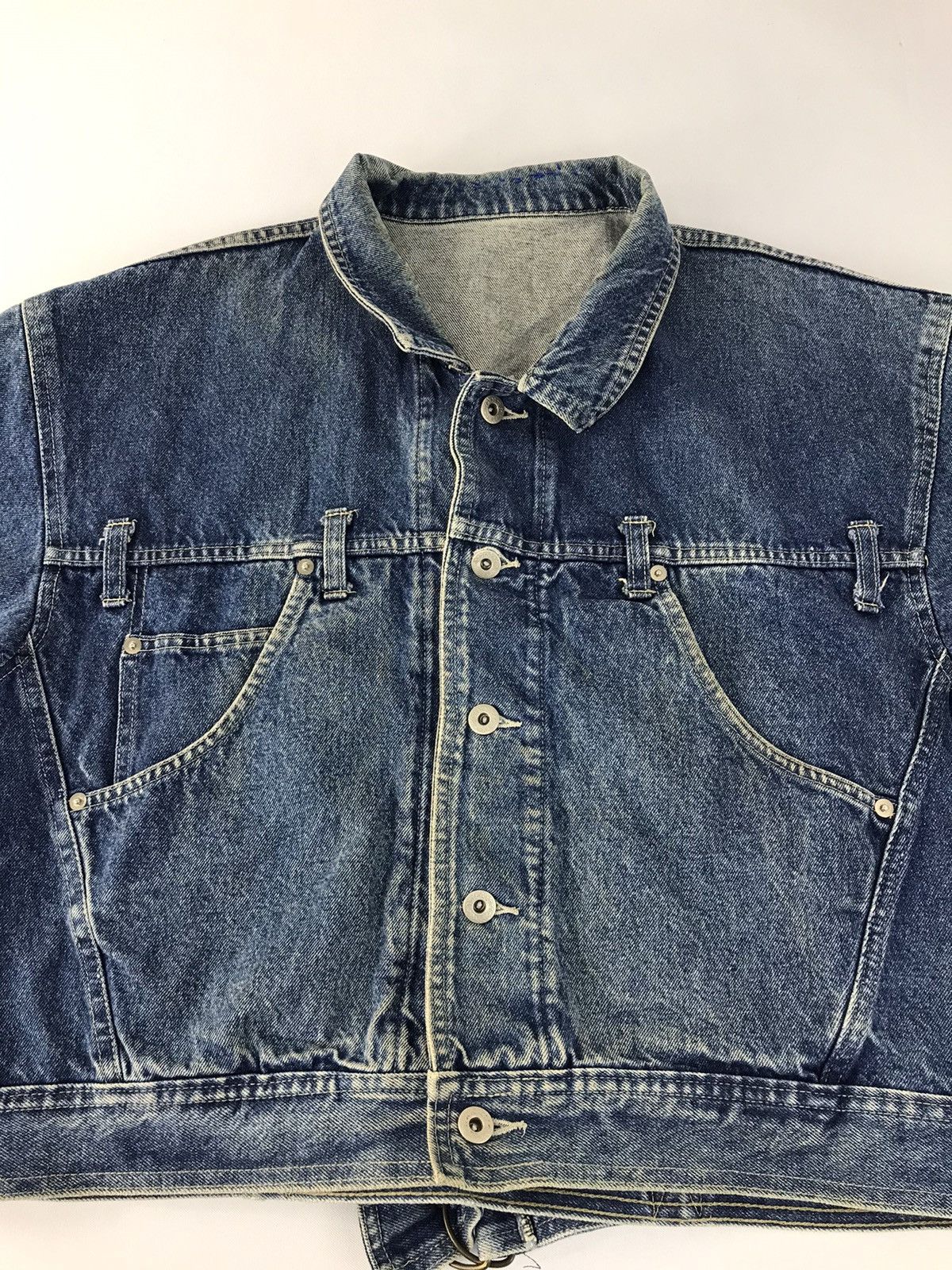 Vintage MODA By Nancy House Jacket Jean Trucker Many Pockets Button Size US M / EU 48-50 / 2 - 3 Thumbnail