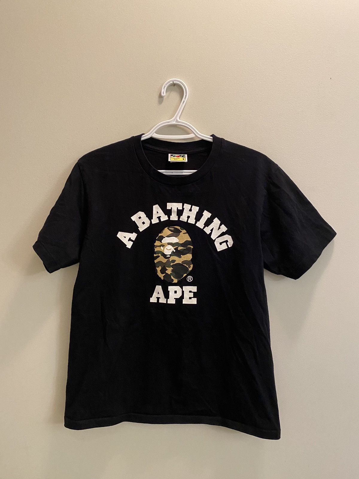 BAPE 1ST CAMO COLLEGE TEE RARE