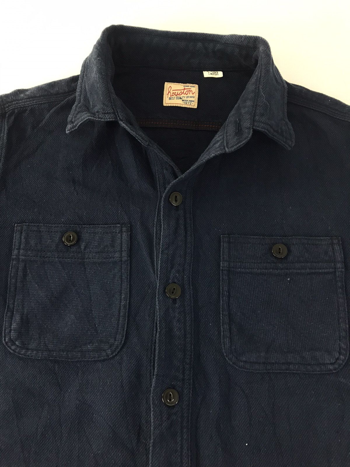 Vintage 90s Houston Union Made Denim Khakis Button Up Shirt K2036j Size US M / EU 48-50 / 2 - 3 Thumbnail