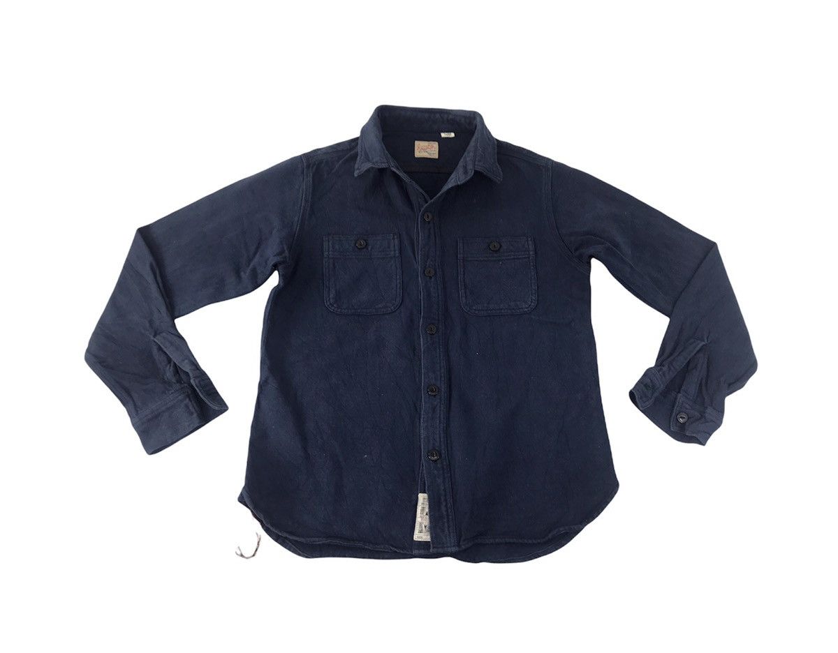 Vintage 90s Houston Union Made Denim Khakis Button Up Shirt K2036j Size US M / EU 48-50 / 2 - 1 Thumbnail