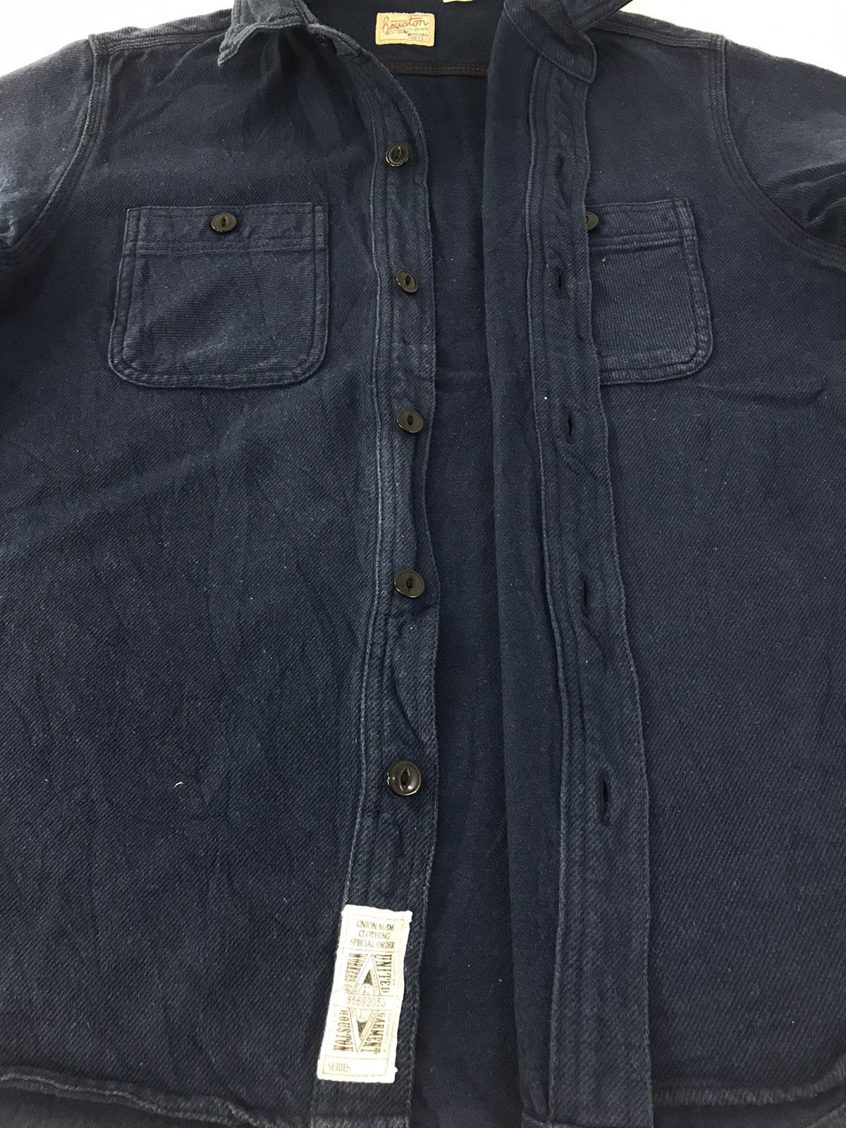 Vintage 90s Houston Union Made Denim Khakis Button Up Shirt K2036j Size US M / EU 48-50 / 2 - 5 Thumbnail