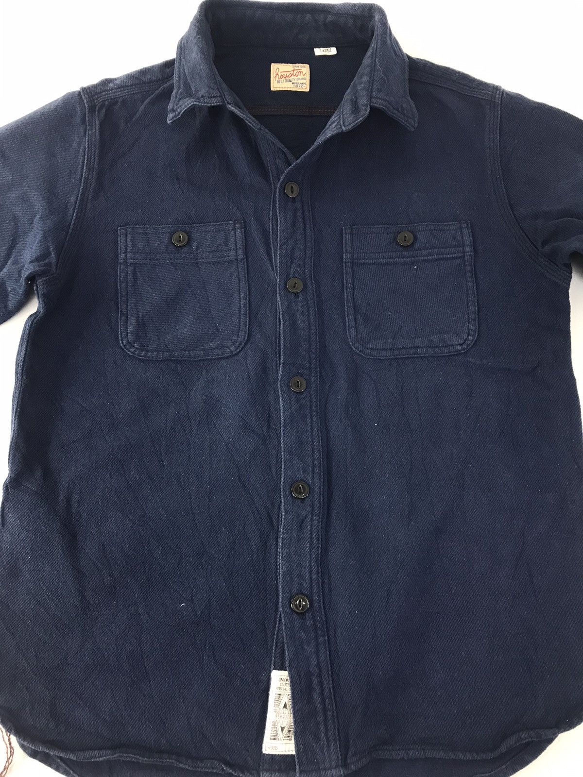 Vintage 90s Houston Union Made Denim Khakis Button Up Shirt K2036j Size US M / EU 48-50 / 2 - 4 Thumbnail